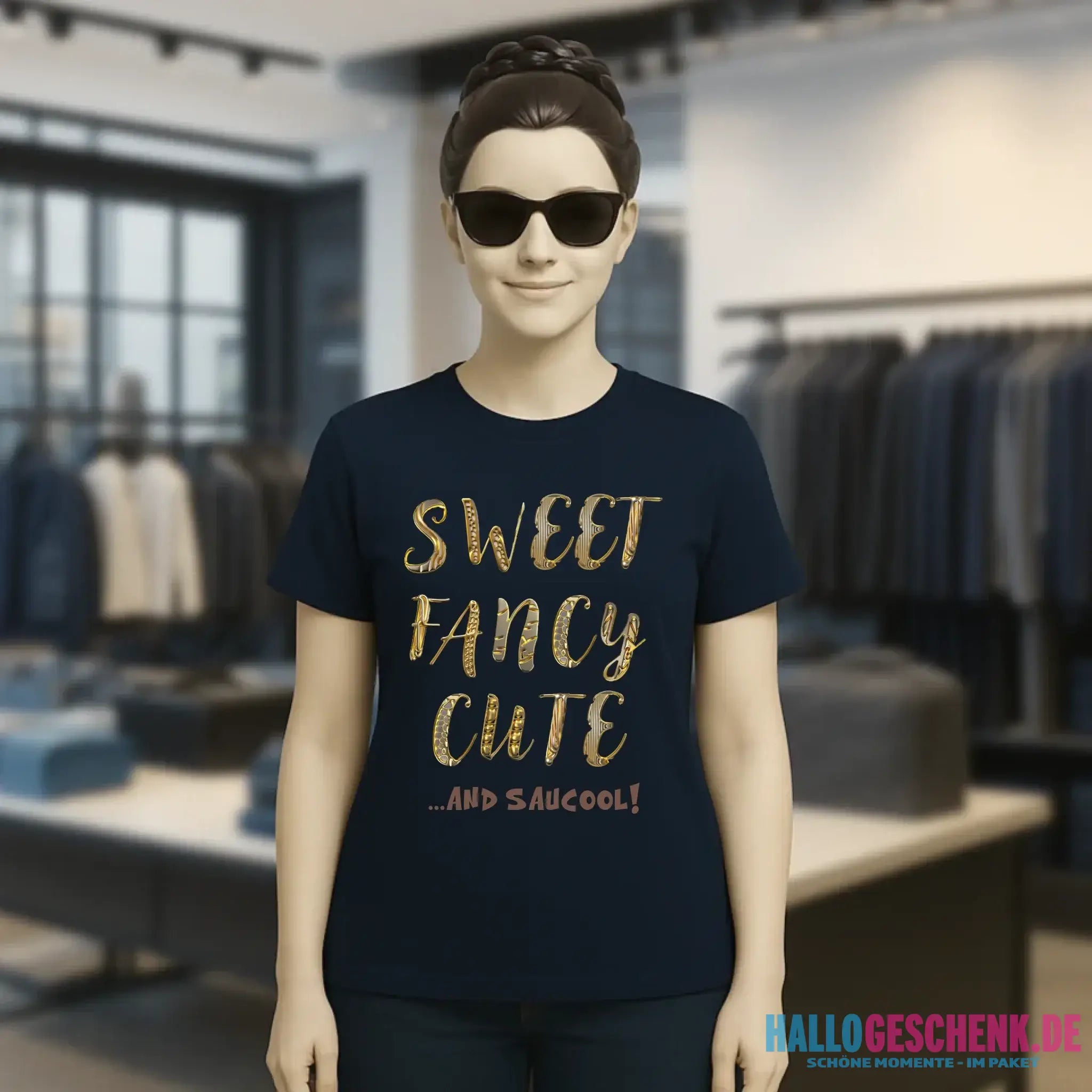 Sweet Fancy Cute • Ladies Premium T-Shirt XS-2XL aus Bio-Baumwolle für Damen • Exklusivdesign • personalisiert
