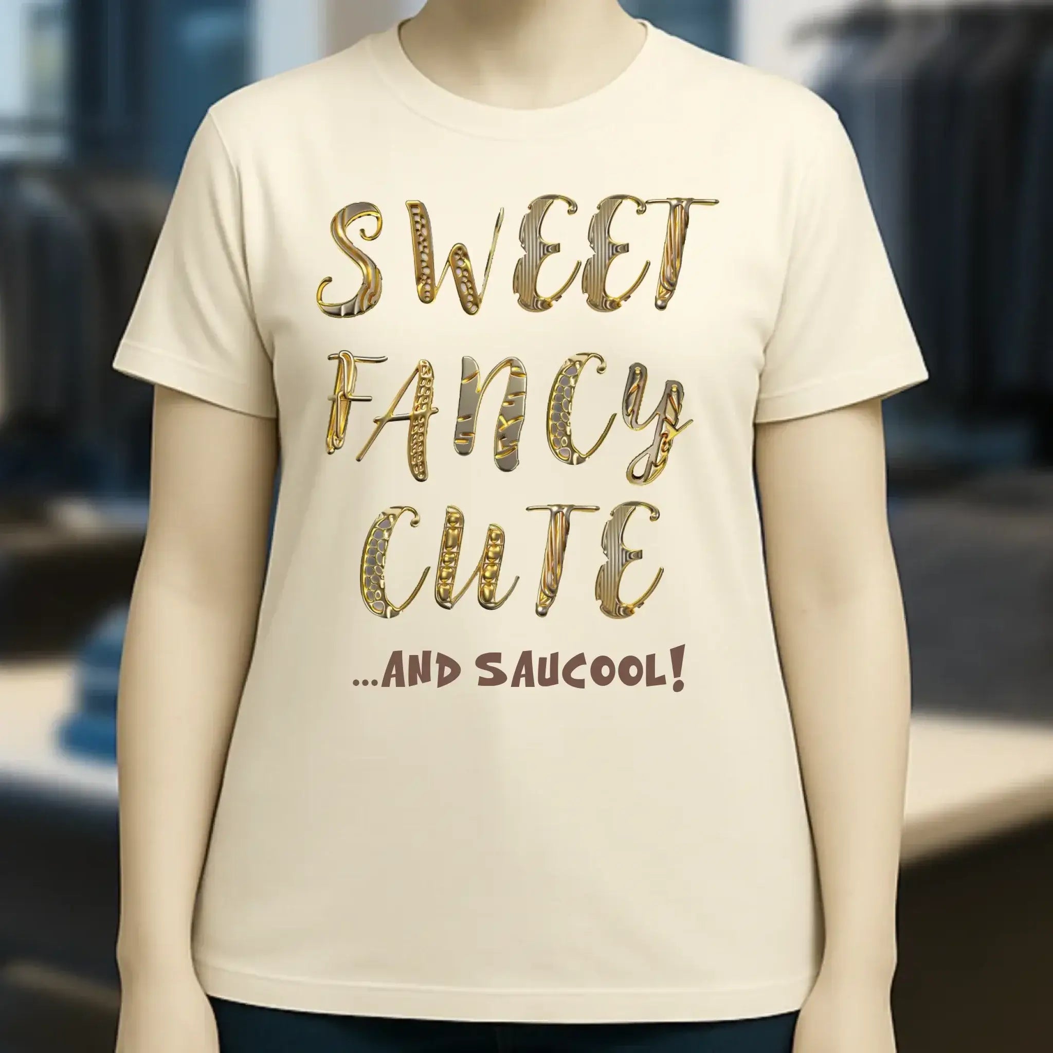 Sweet Fancy Cute • Ladies Premium T-Shirt XS-2XL aus Bio-Baumwolle für Damen • Exklusivdesign • personalisiert