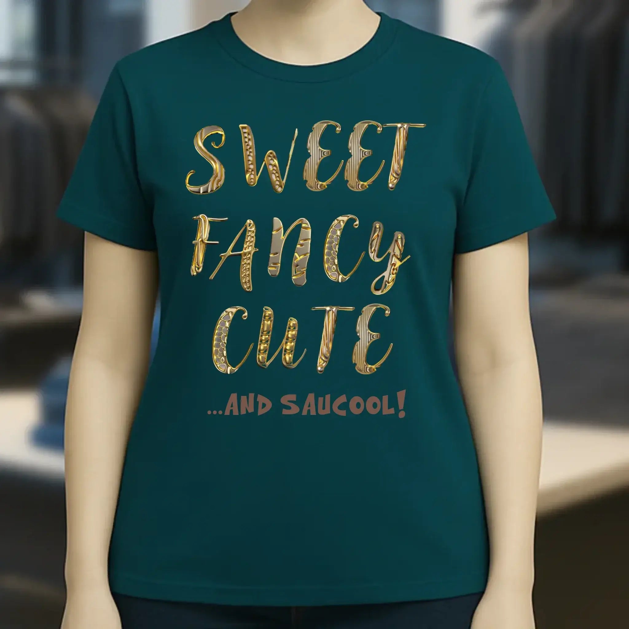 Sweet Fancy Cute • Ladies Premium T-Shirt XS-2XL aus Bio-Baumwolle für Damen • Exklusivdesign • personalisiert