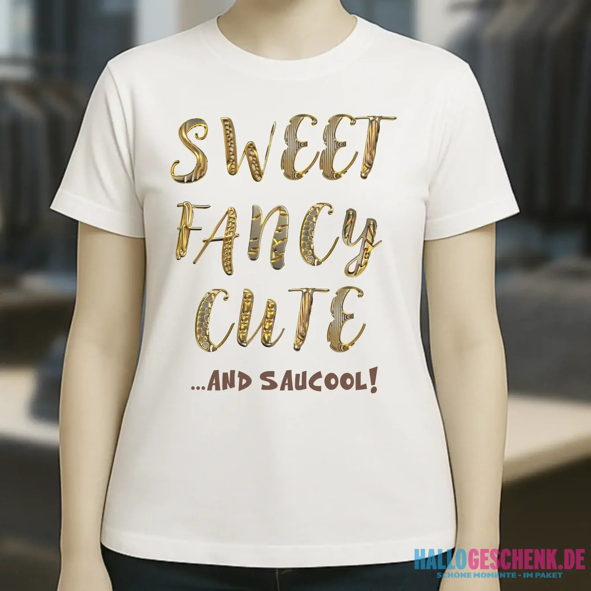 Sweet Fancy Cute • Ladies Premium T-Shirt XS-2XL aus Bio-Baumwolle für Damen • Exklusivdesign • personalisiert