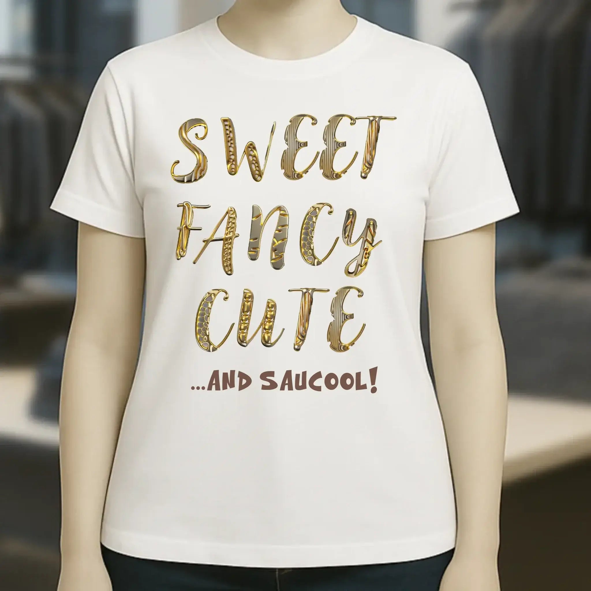 Sweet Fancy Cute • Ladies Premium T-Shirt XS-2XL aus Bio-Baumwolle für Damen • Exklusivdesign • personalisiert