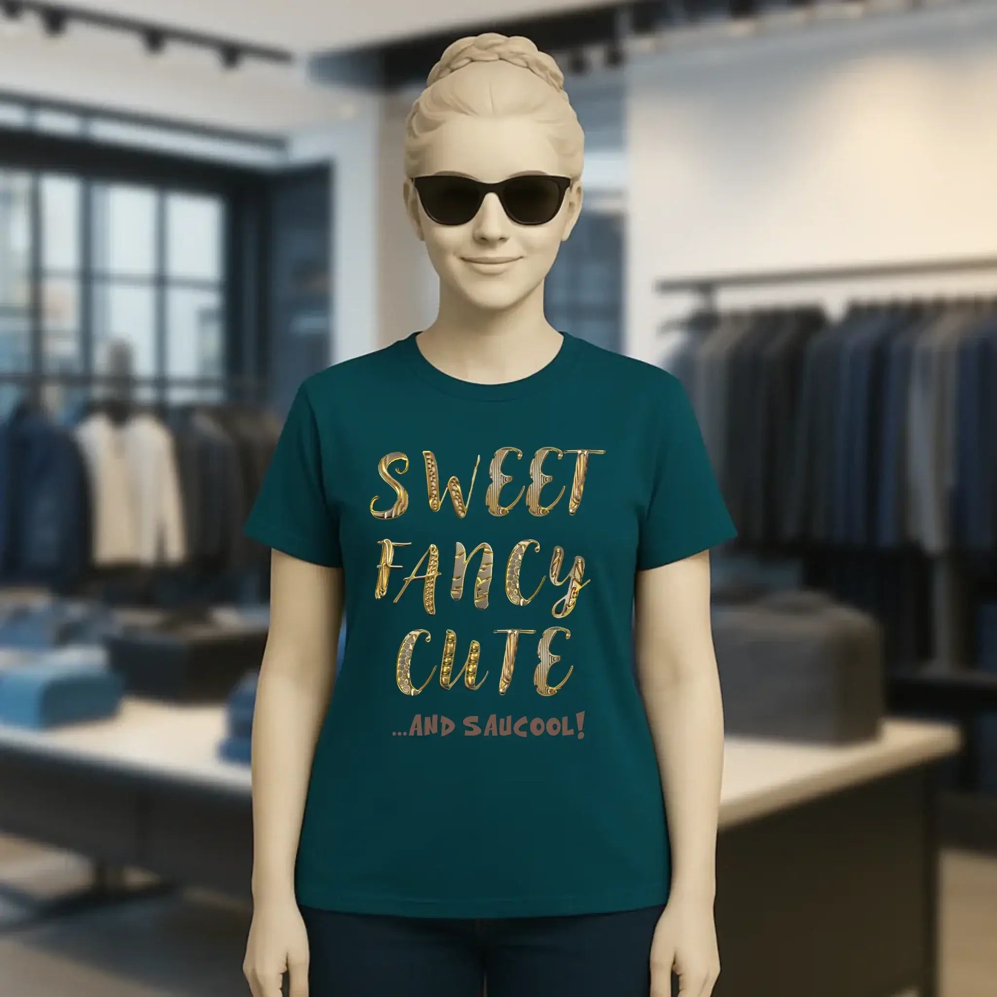 Sweet Fancy Cute • Ladies Premium T-Shirt XS-2XL aus Bio-Baumwolle für Damen • Exklusivdesign • personalisiert