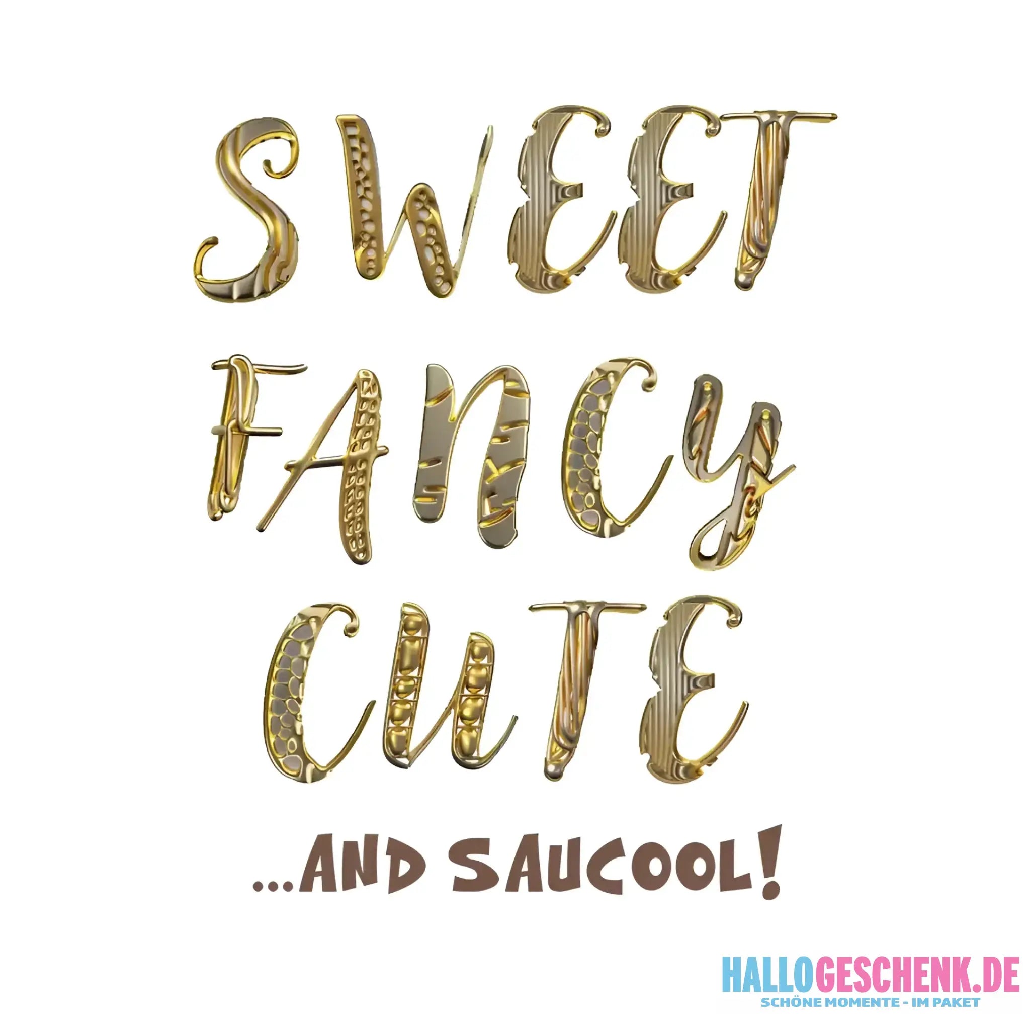 Sweet Fancy Cute • STICKER 20x20 cm (Aufkleber) - White / OneSize / ausgestanzter Sticker 20x20 cm (Aufkleber)