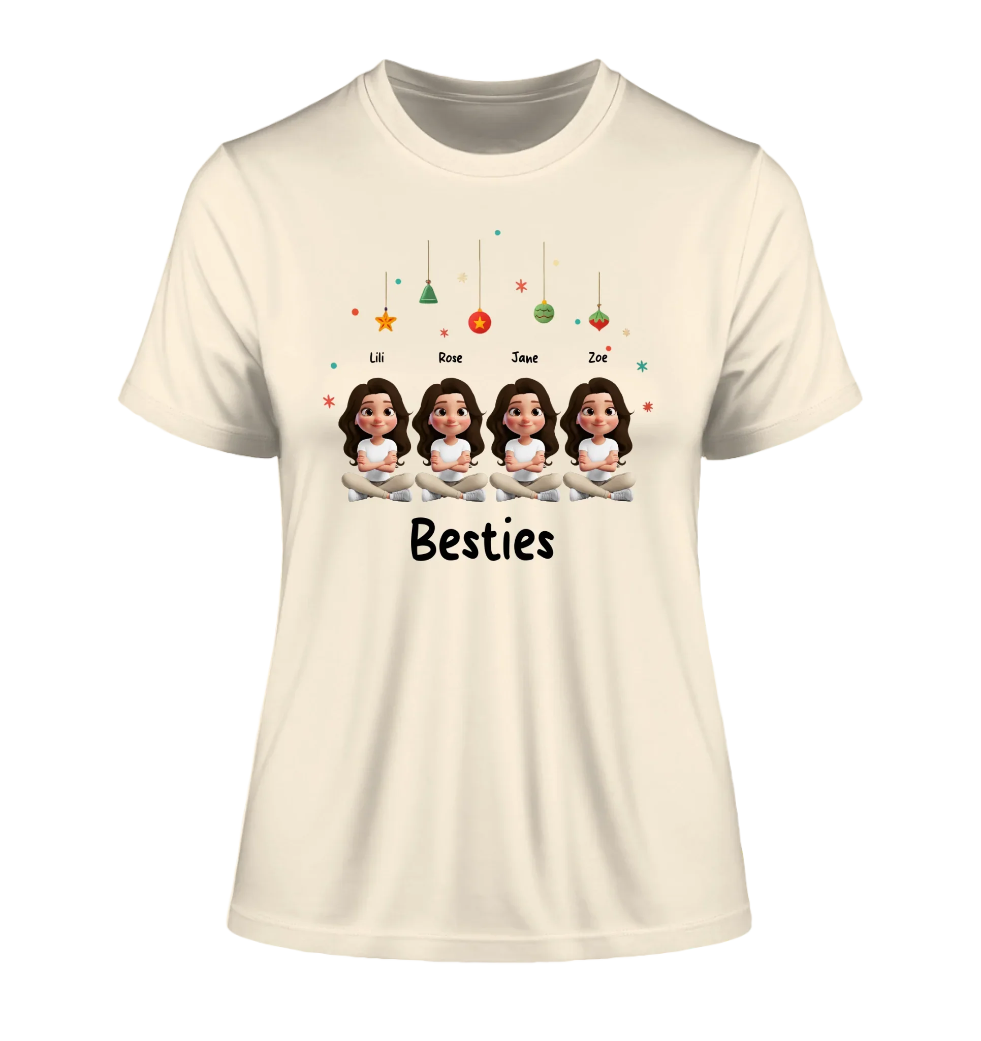 Sweet Girls: 1-4 Mädchen / Besties verfügbar (personalisierbare Figuren) • optional auch für X-mas Weihnachten