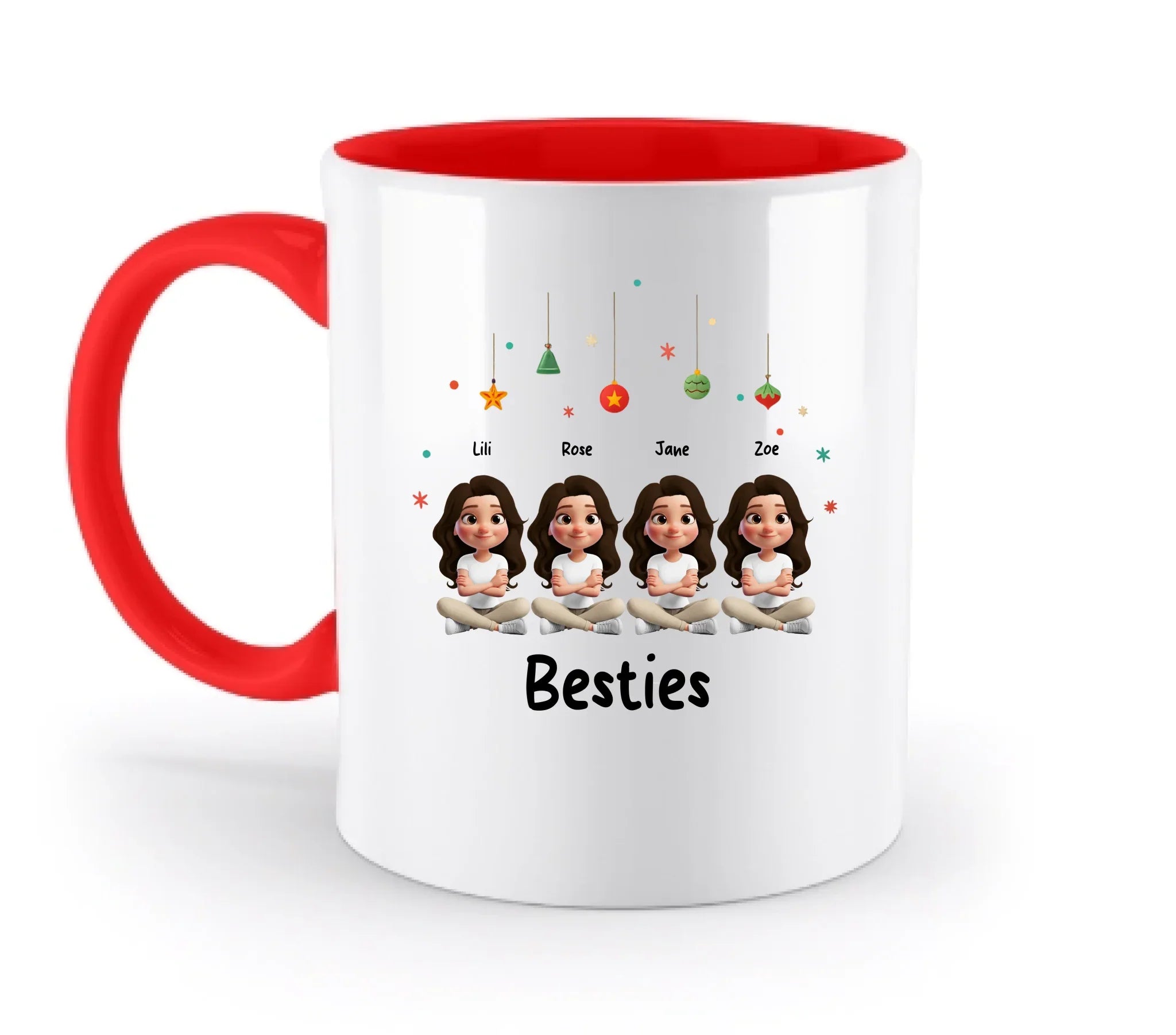Sweet Girls: 1-4 Mädchen / Besties verfügbar (personalisierbare Figuren) • optional auch für X-mas Weihnachten