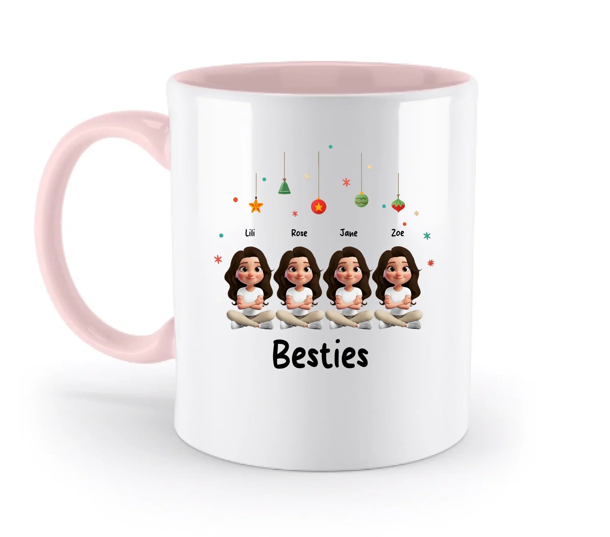 Sweet Girls: 1-4 Mädchen / Besties verfügbar (personalisierbare Figuren) • optional auch für X-mas Weihnachten