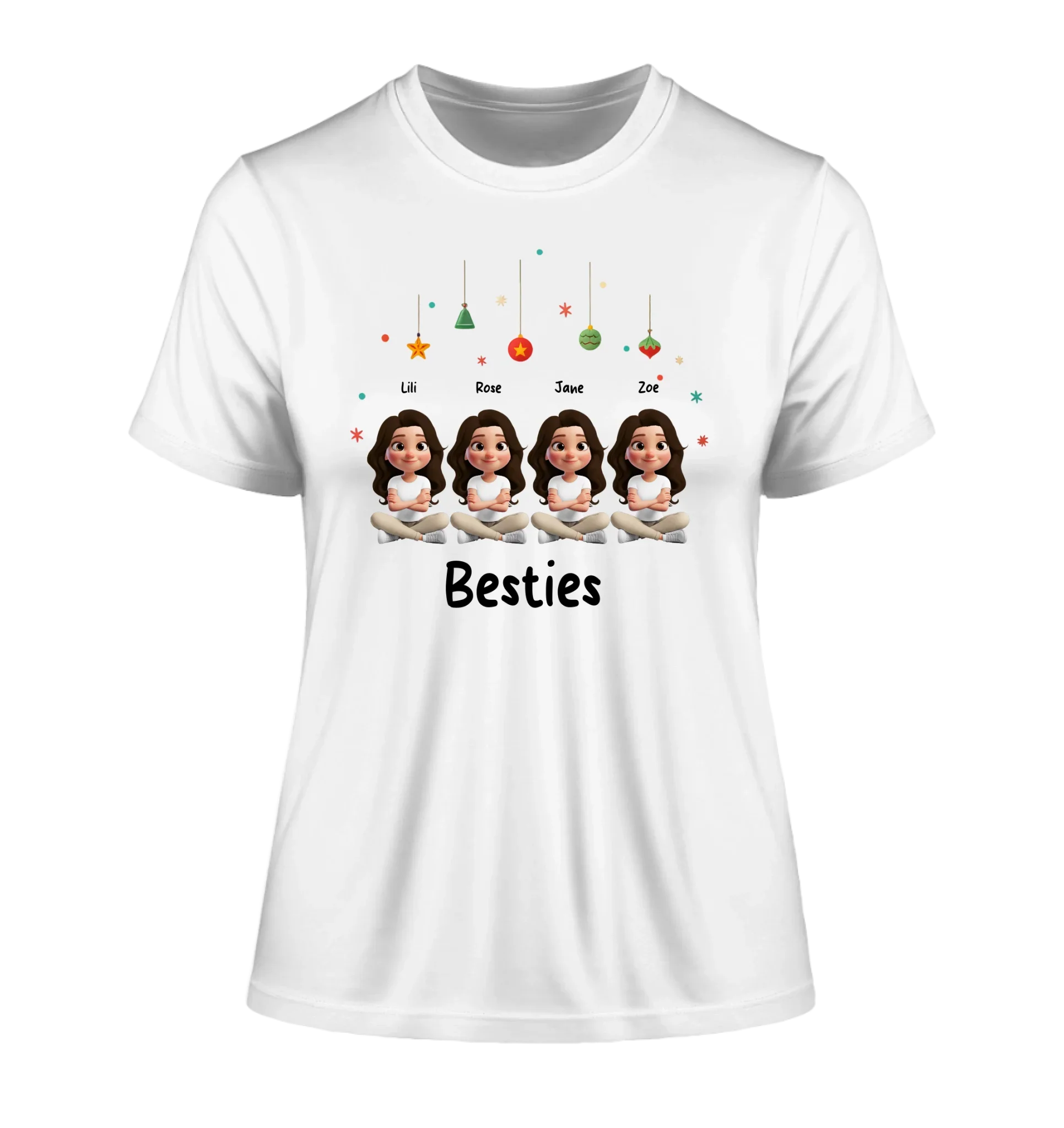 Sweet Girls: 1-4 Mädchen / Besties verfügbar (personalisierbare Figuren) • optional auch für X-mas Weihnachten