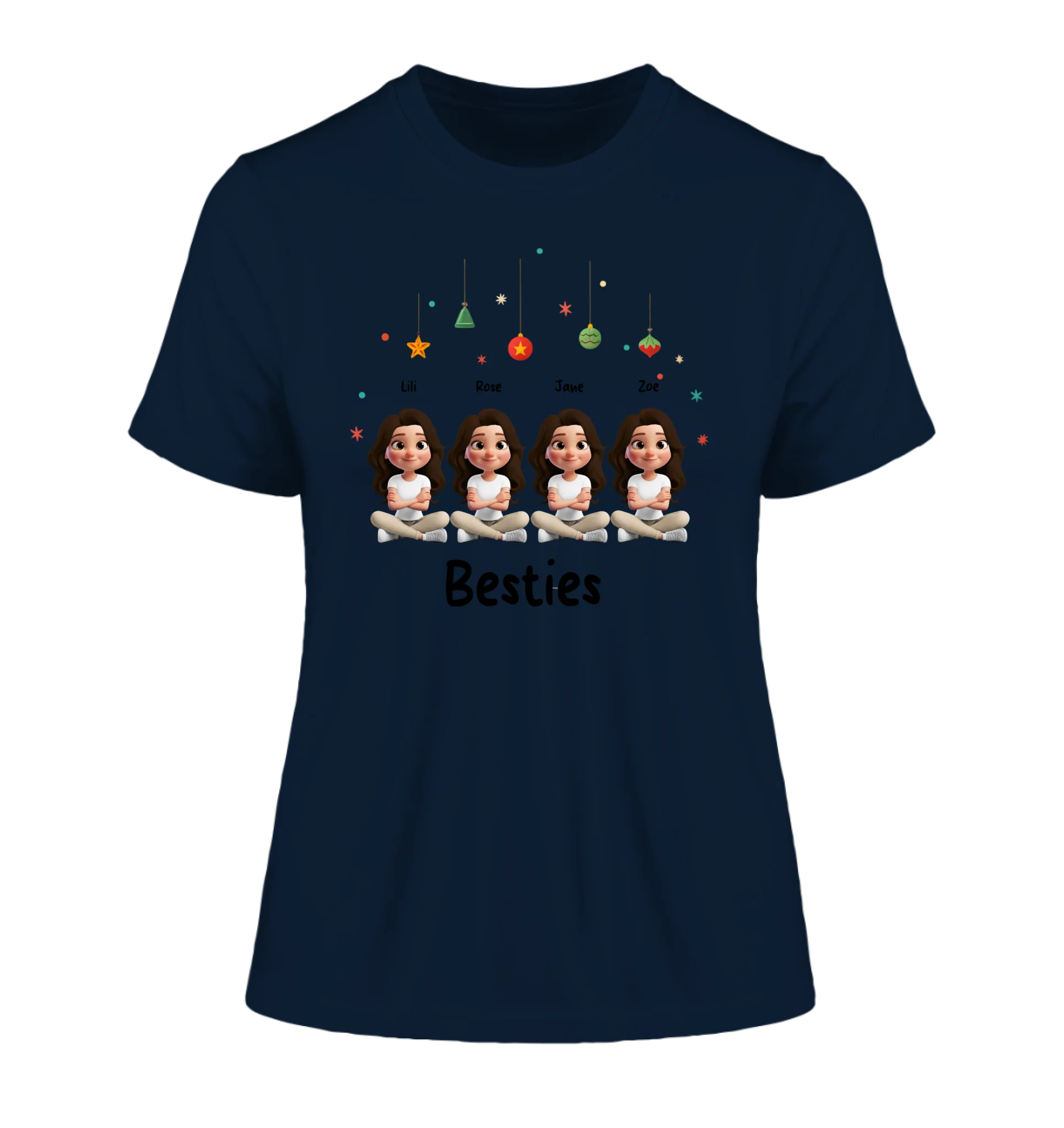 Sweet Girls: 1-4 Mädchen / Besties verfügbar (personalisierbare Figuren) • optional auch für X-mas Weihnachten