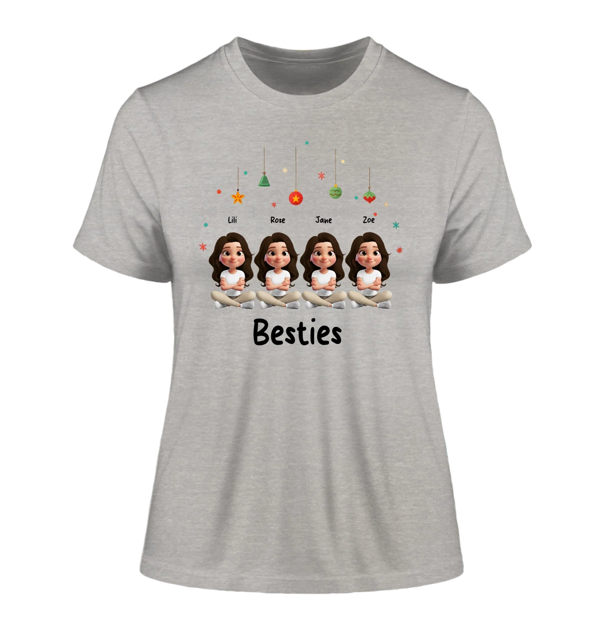 Sweet Girls: 1-4 Mädchen / Besties verfügbar (personalisierbare Figuren) • optional auch für X-mas Weihnachten