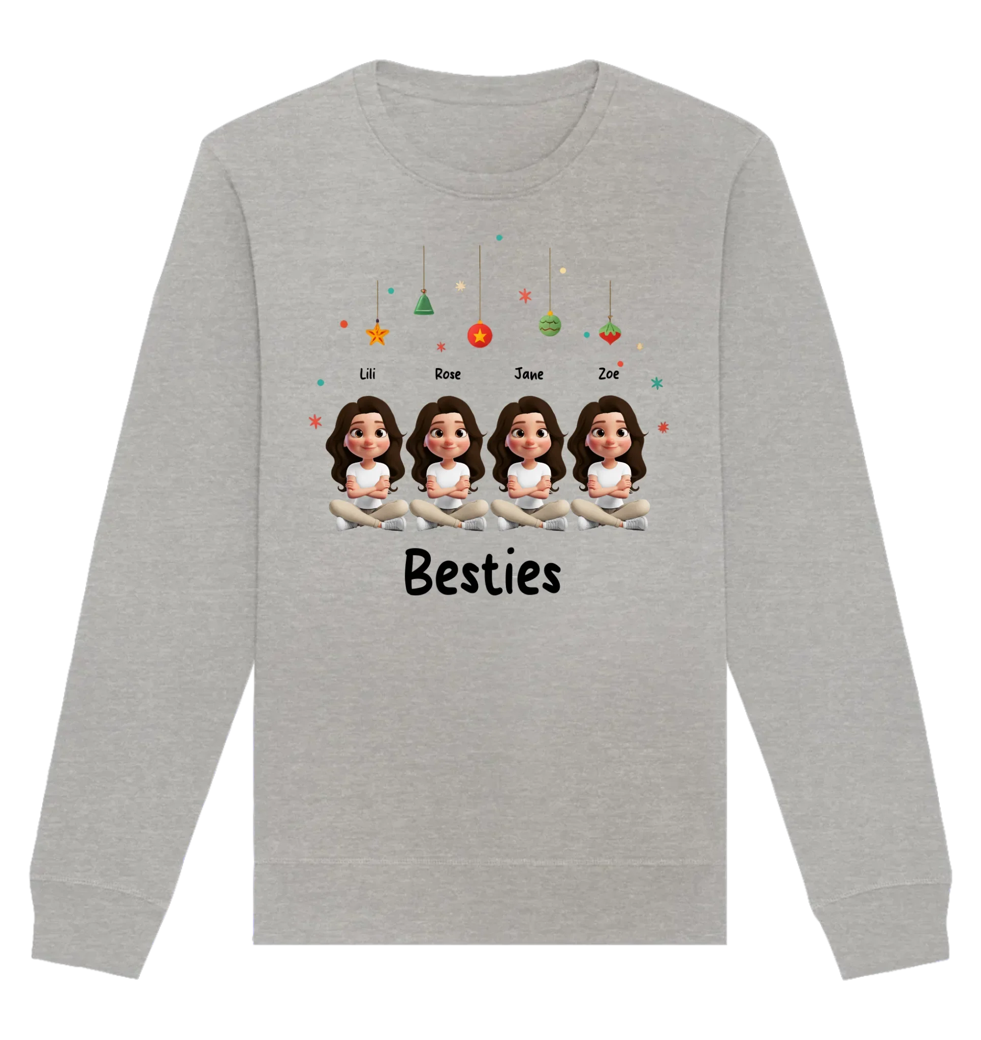 HalloGeschenk.de front-organic-basic-unisex-sweatshirt-c2c1c0-1116x