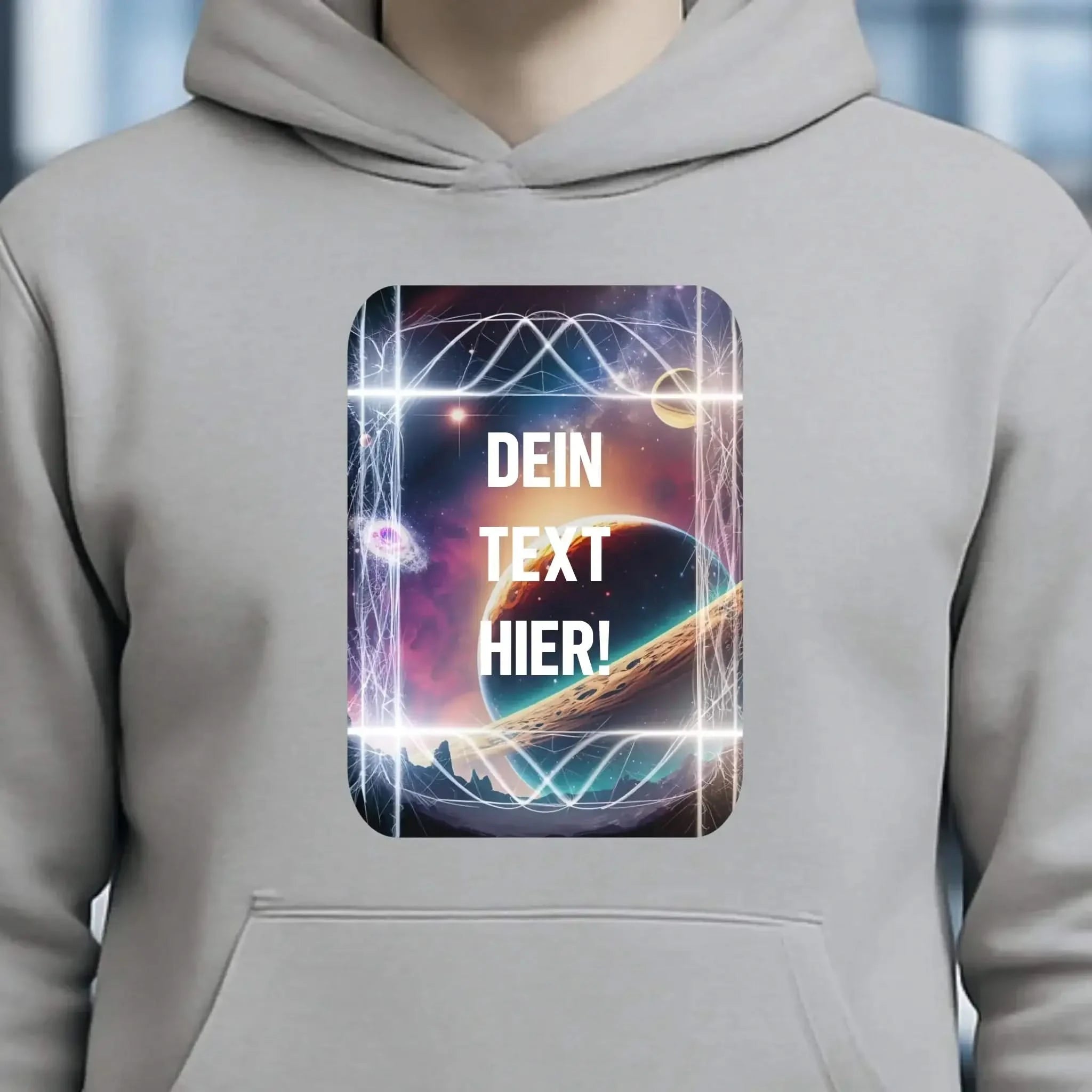 Textblock • Universum • Unisex Premium Hoodie XS-5XL aus Bio-Baumwolle für Damen & Herren • Exklusivdesign • personalisiert