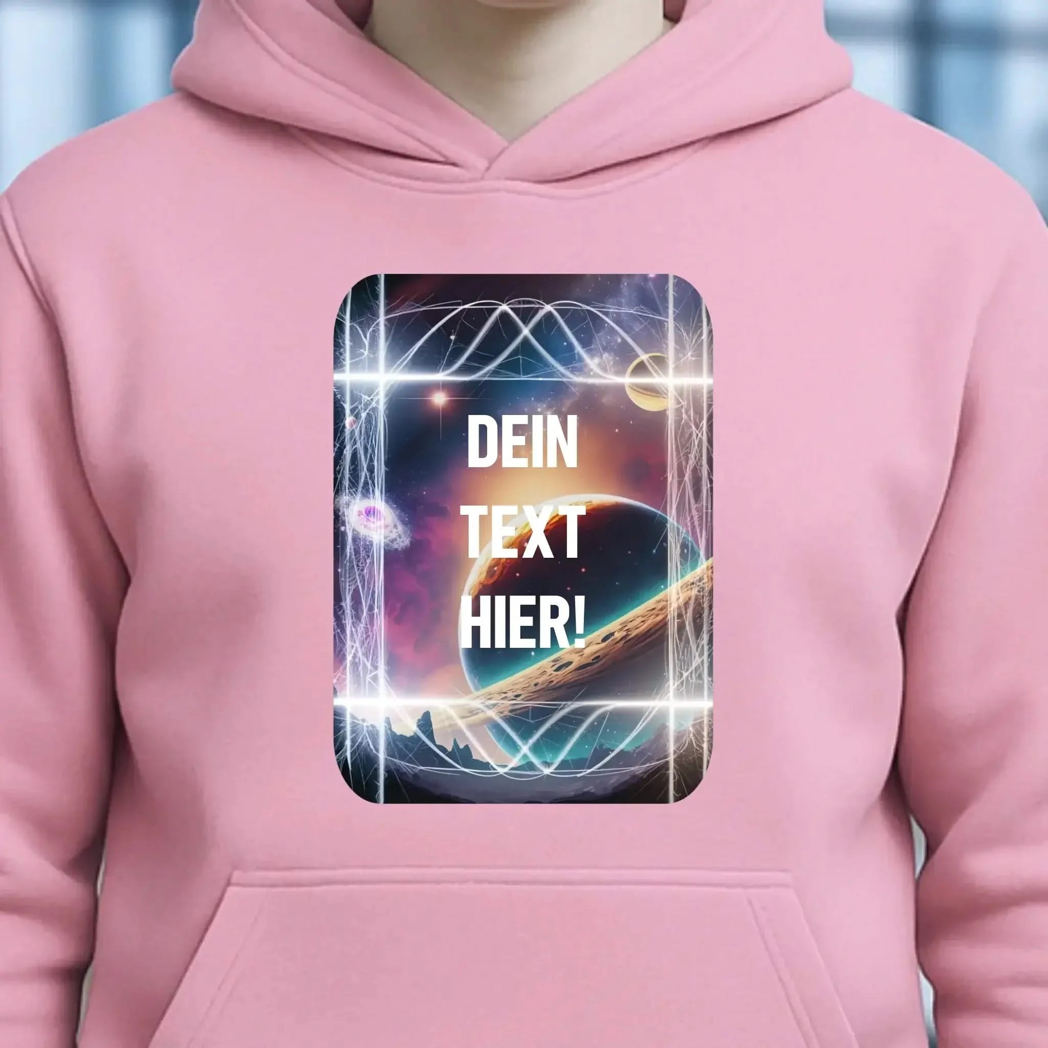 Textblock • Universum • Unisex Premium Hoodie XS-5XL aus Bio-Baumwolle für Damen & Herren • Exklusivdesign • personalisiert