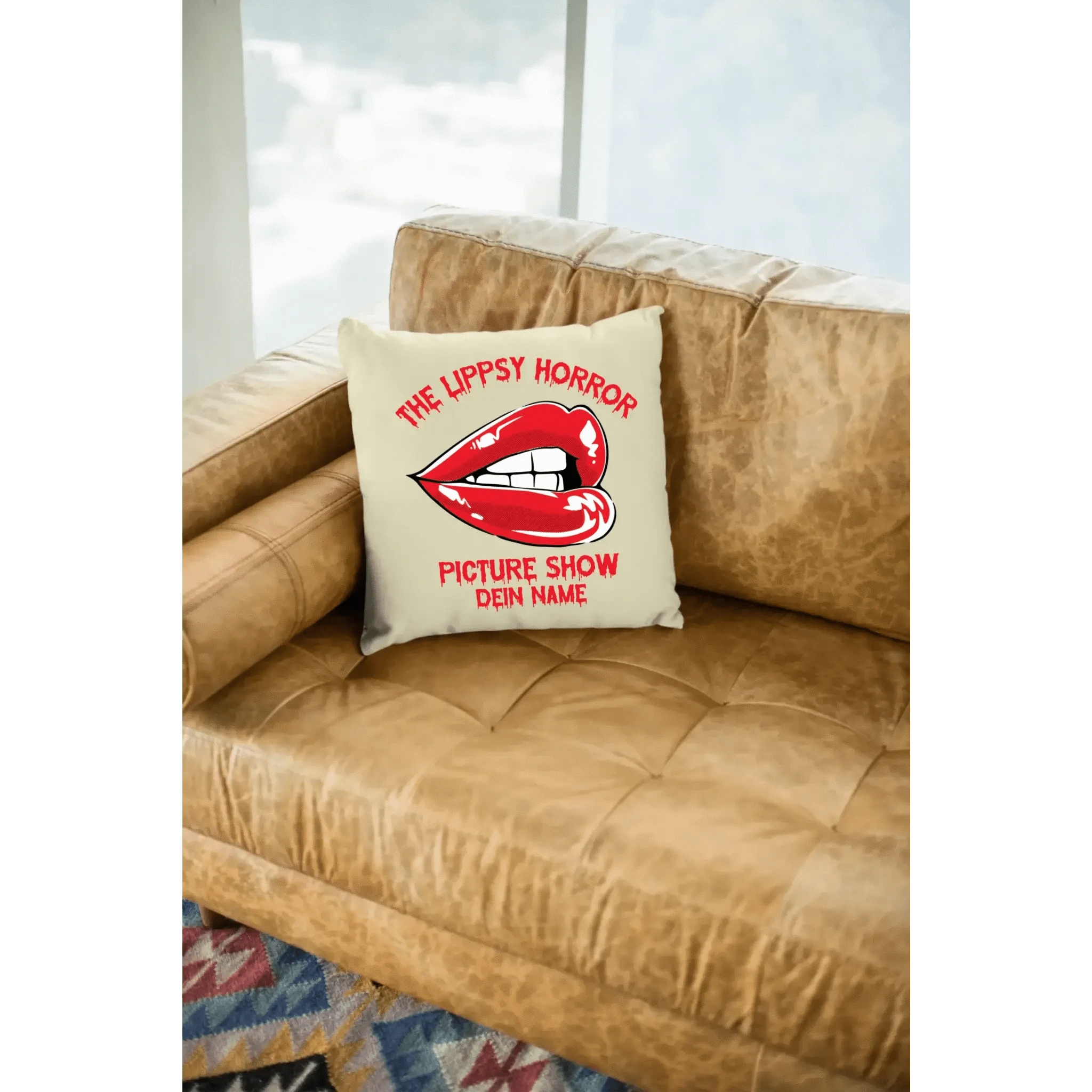 The Spooky, Ducky oder Lippsy Horror Picture Show + Name • Kissen 40x40 cm • personalisiert • Halloween