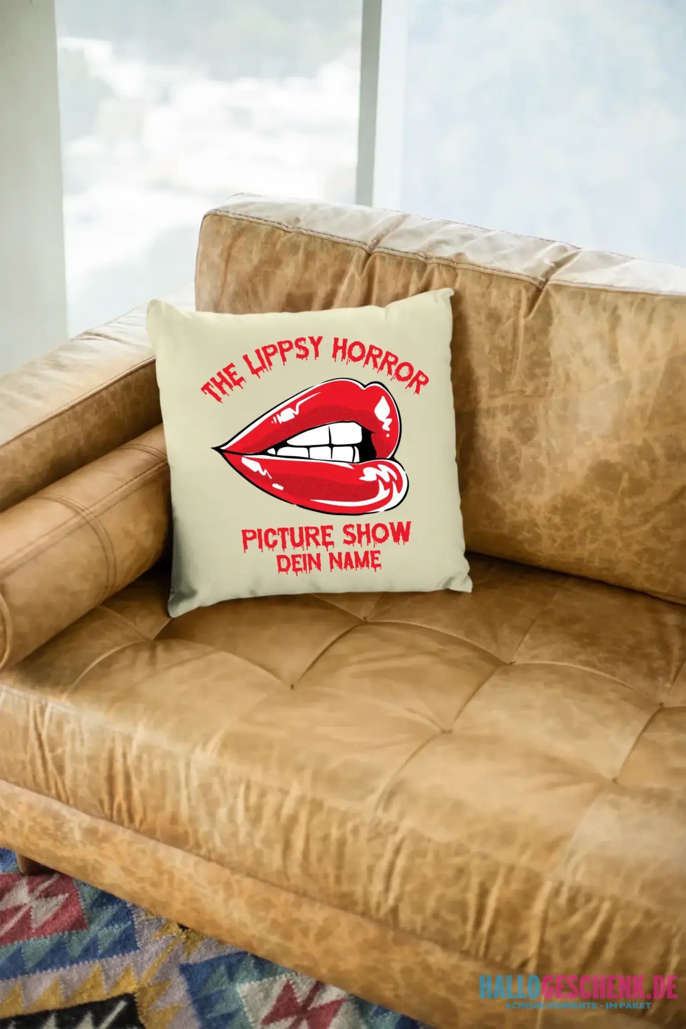 The Spooky, Ducky oder Lippsy Horror Picture Show + Name • Kissen 40x40 cm • personalisiert • Halloween