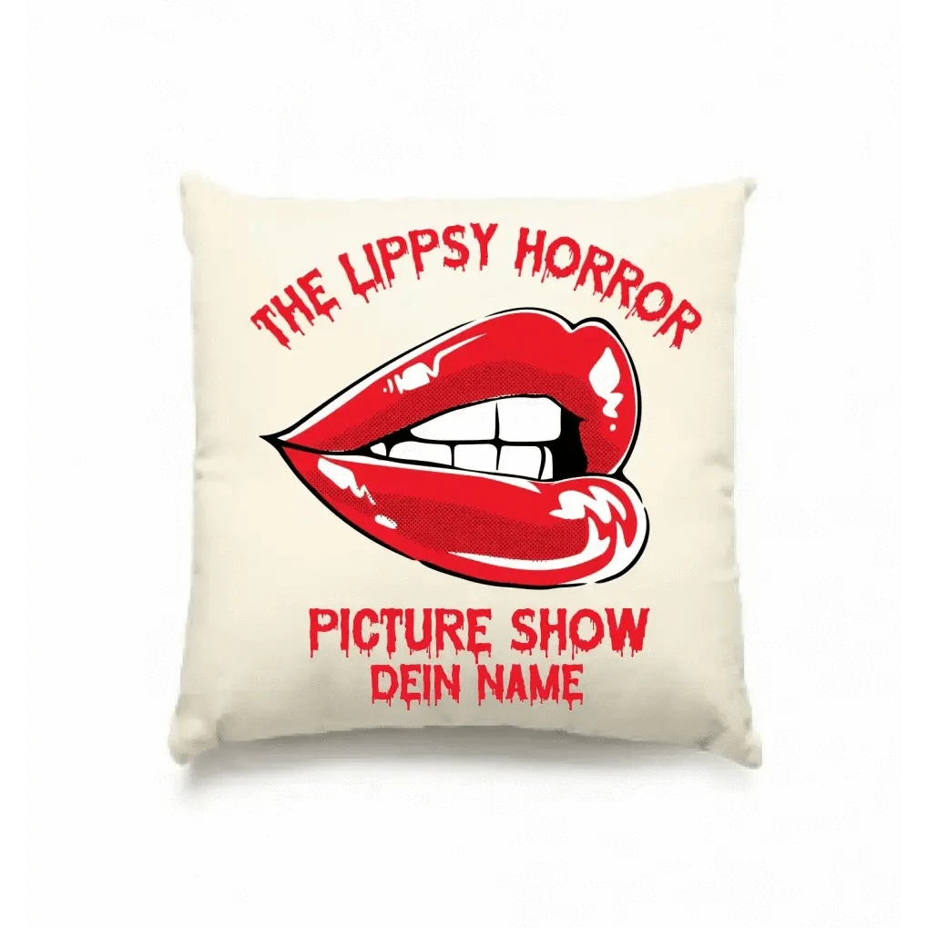 The Spooky, Ducky oder Lippsy Horror Picture Show + Name • Kissen 40x40 cm • personalisiert • Halloween