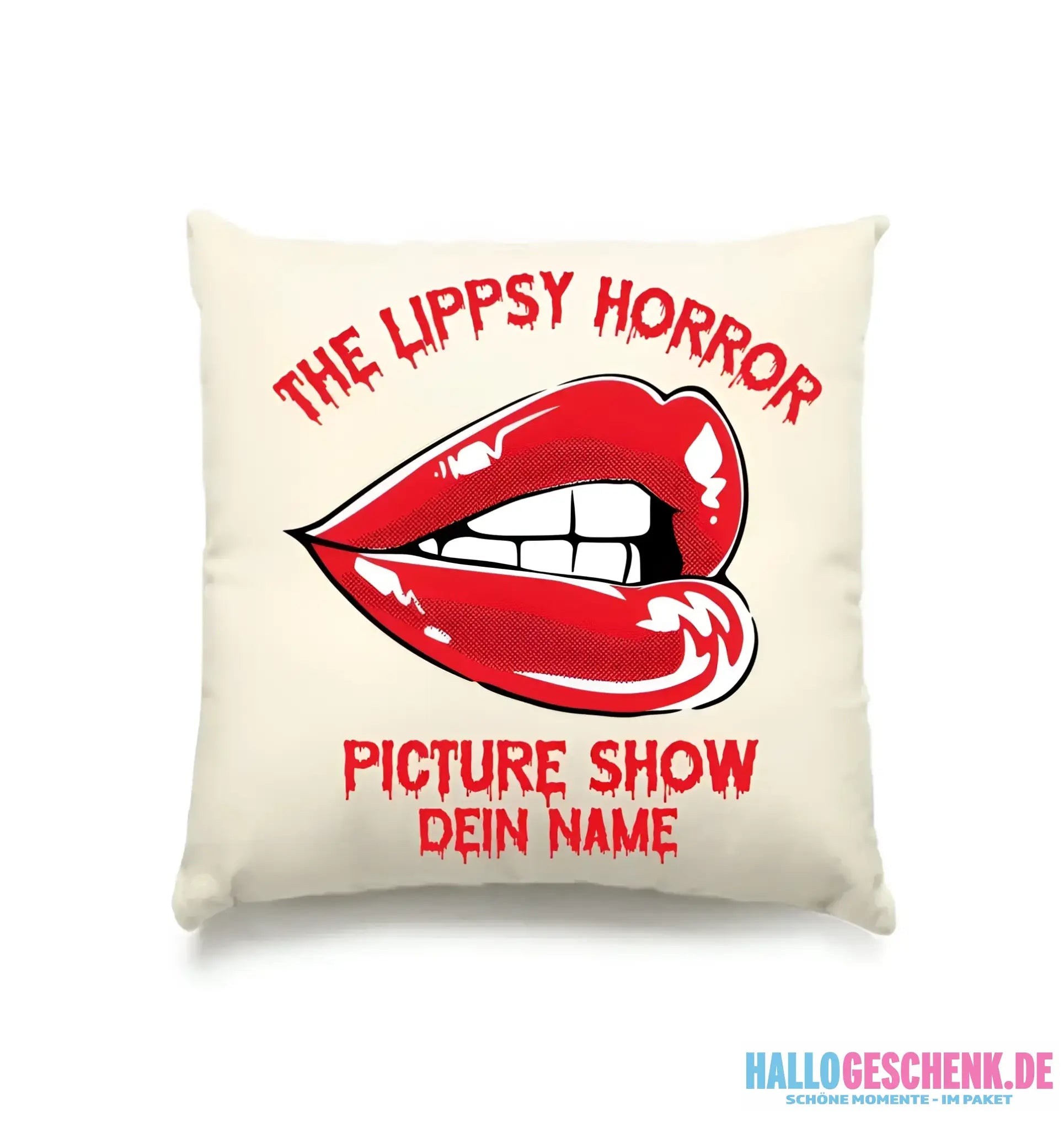 The Spooky, Ducky oder Lippsy Horror Picture Show + Name • Kissen 40x40 cm • personalisiert • Halloween