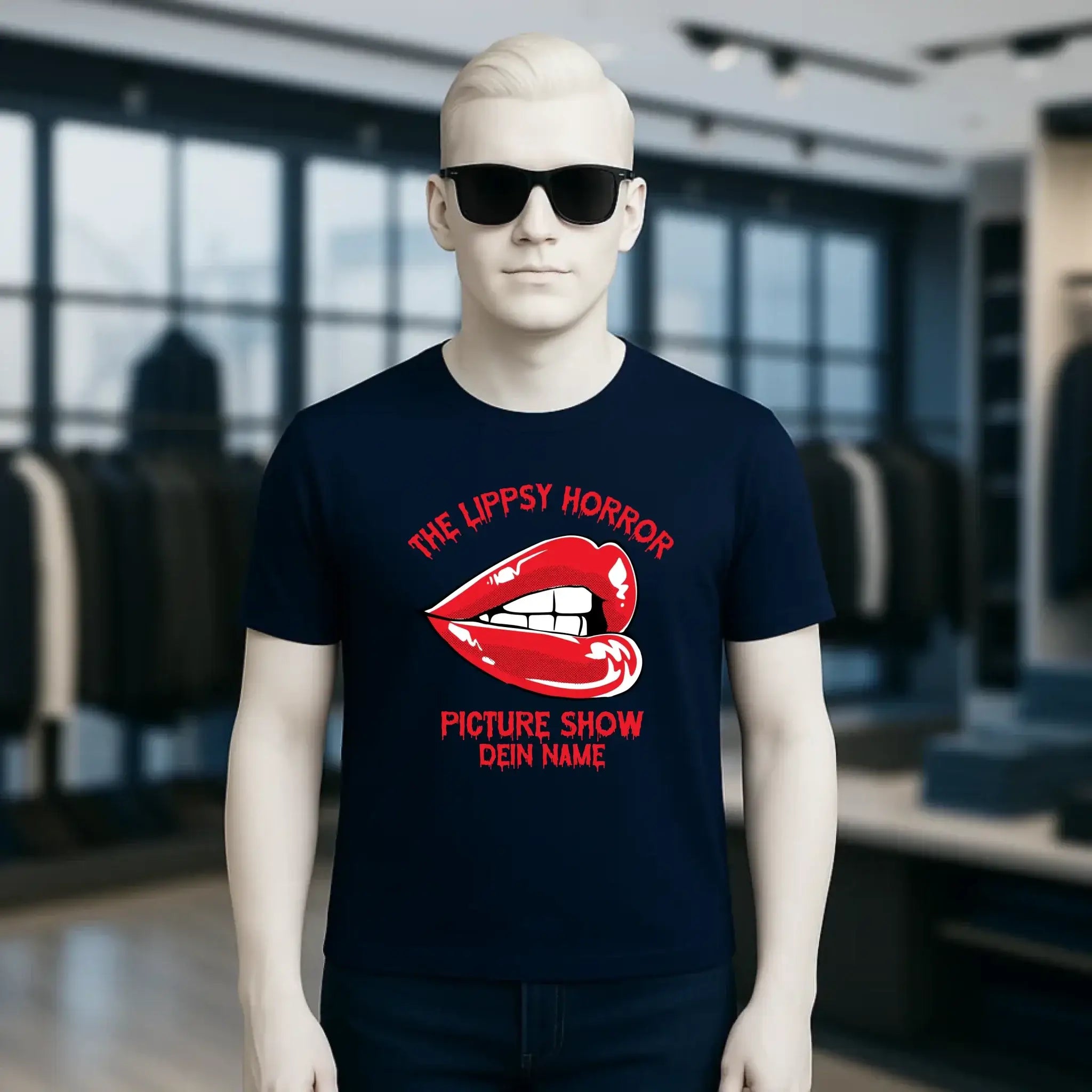 The Spooky, Ducky oder Lippsy Horror Picture Show + Name • Skateboard • Unisex Premium T-Shirt XS-5XL aus Bio-Baumwolle für Damen & Herren • Exklusivdesign • personalisiert • Halloween