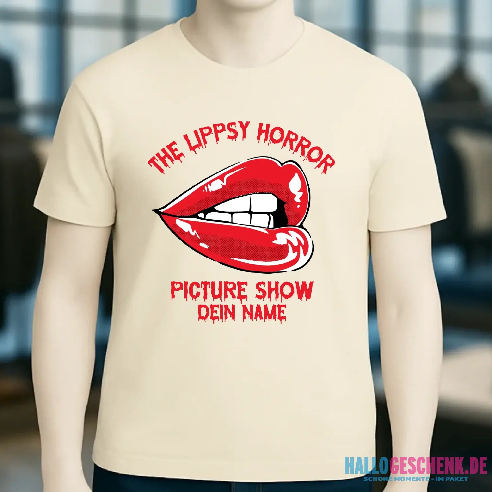 The Spooky, Ducky oder Lippsy Horror Picture Show + Name • Skateboard • Unisex Premium T-Shirt XS-5XL aus Bio-Baumwolle für Damen & Herren • Exklusivdesign • personalisiert • Halloween