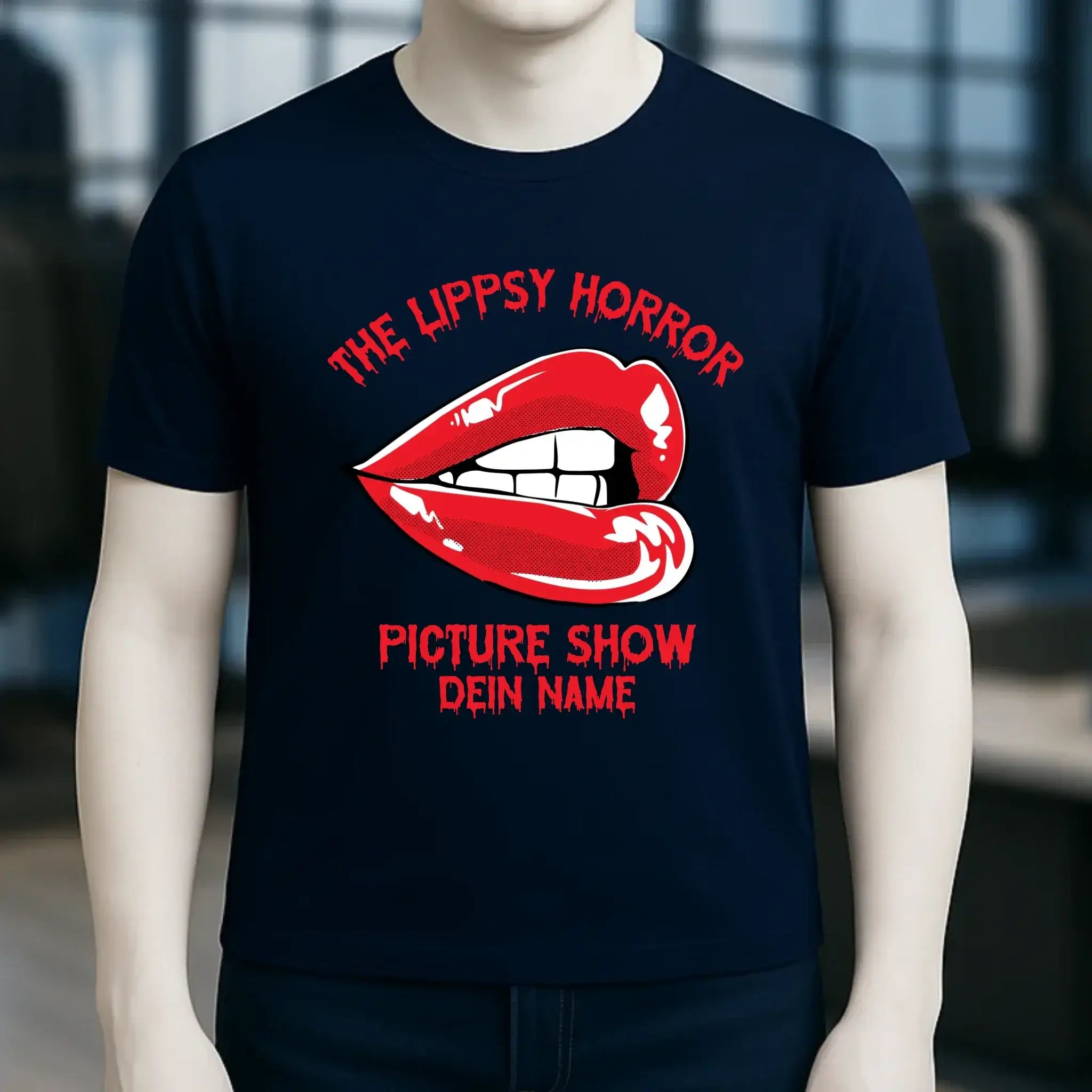 The Spooky, Ducky oder Lippsy Horror Picture Show + Name • Skateboard • Unisex Premium T-Shirt XS-5XL aus Bio-Baumwolle für Damen & Herren • Exklusivdesign • personalisiert • Halloween