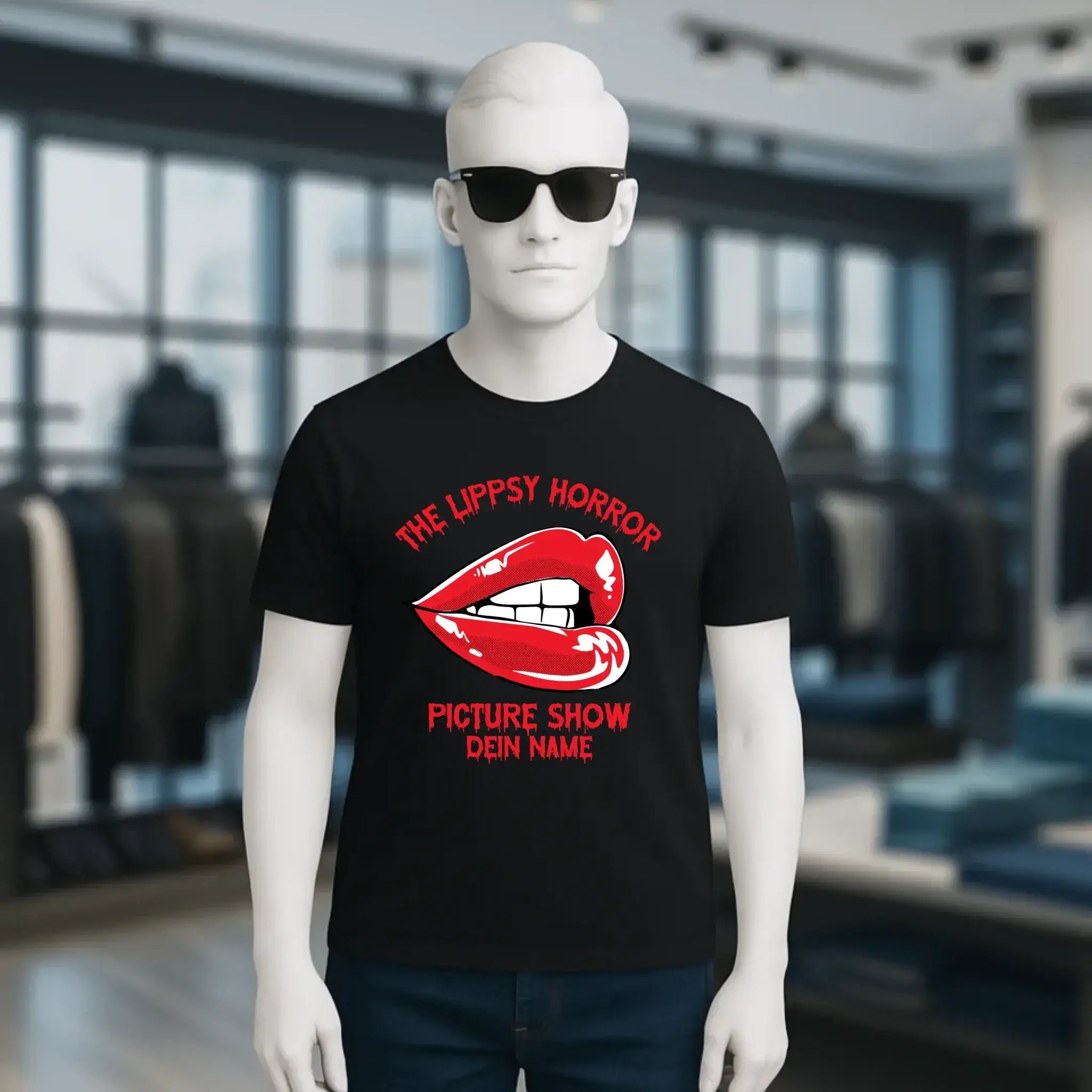 The Spooky, Ducky oder Lippsy Horror Picture Show + Name • Skateboard • Unisex Premium T-Shirt XS-5XL aus Bio-Baumwolle für Damen & Herren • Exklusivdesign • personalisiert • Halloween