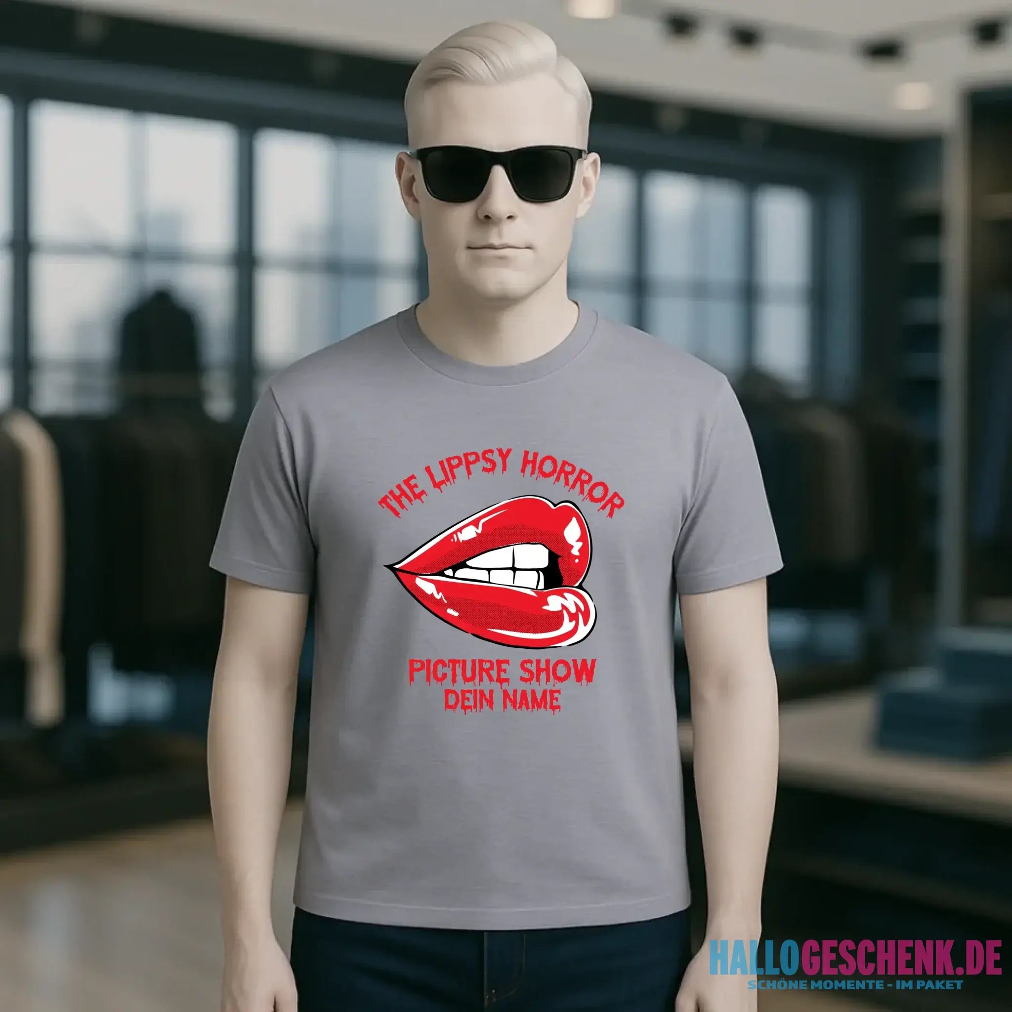 The Spooky, Ducky oder Lippsy Horror Picture Show + Name • Skateboard • Unisex Premium T-Shirt XS-5XL aus Bio-Baumwolle für Damen & Herren • Exklusivdesign • personalisiert • Halloween