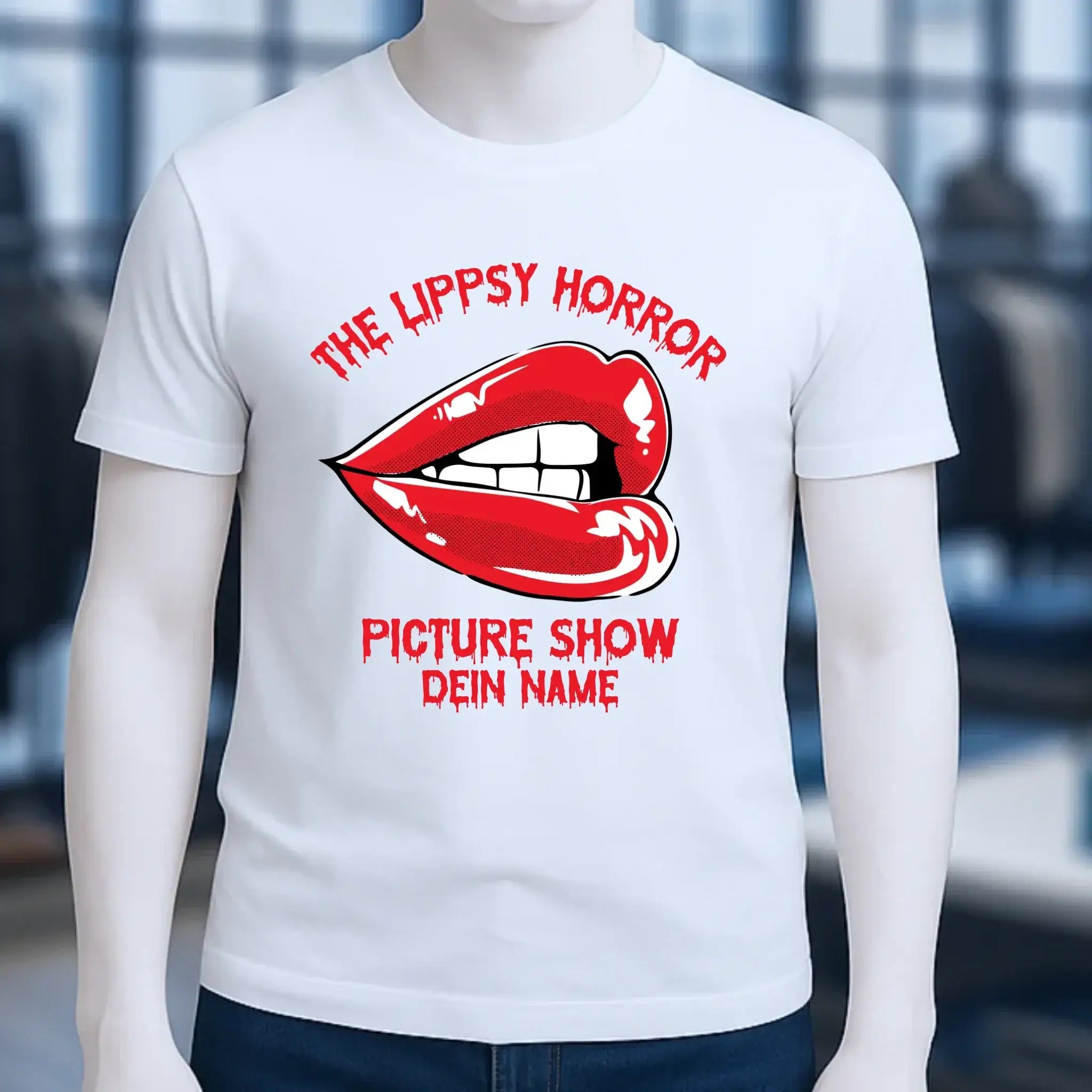 The Spooky, Ducky oder Lippsy Horror Picture Show + Name • Skateboard • Unisex Premium T-Shirt XS-5XL aus Bio-Baumwolle für Damen & Herren • Exklusivdesign • personalisiert • Halloween