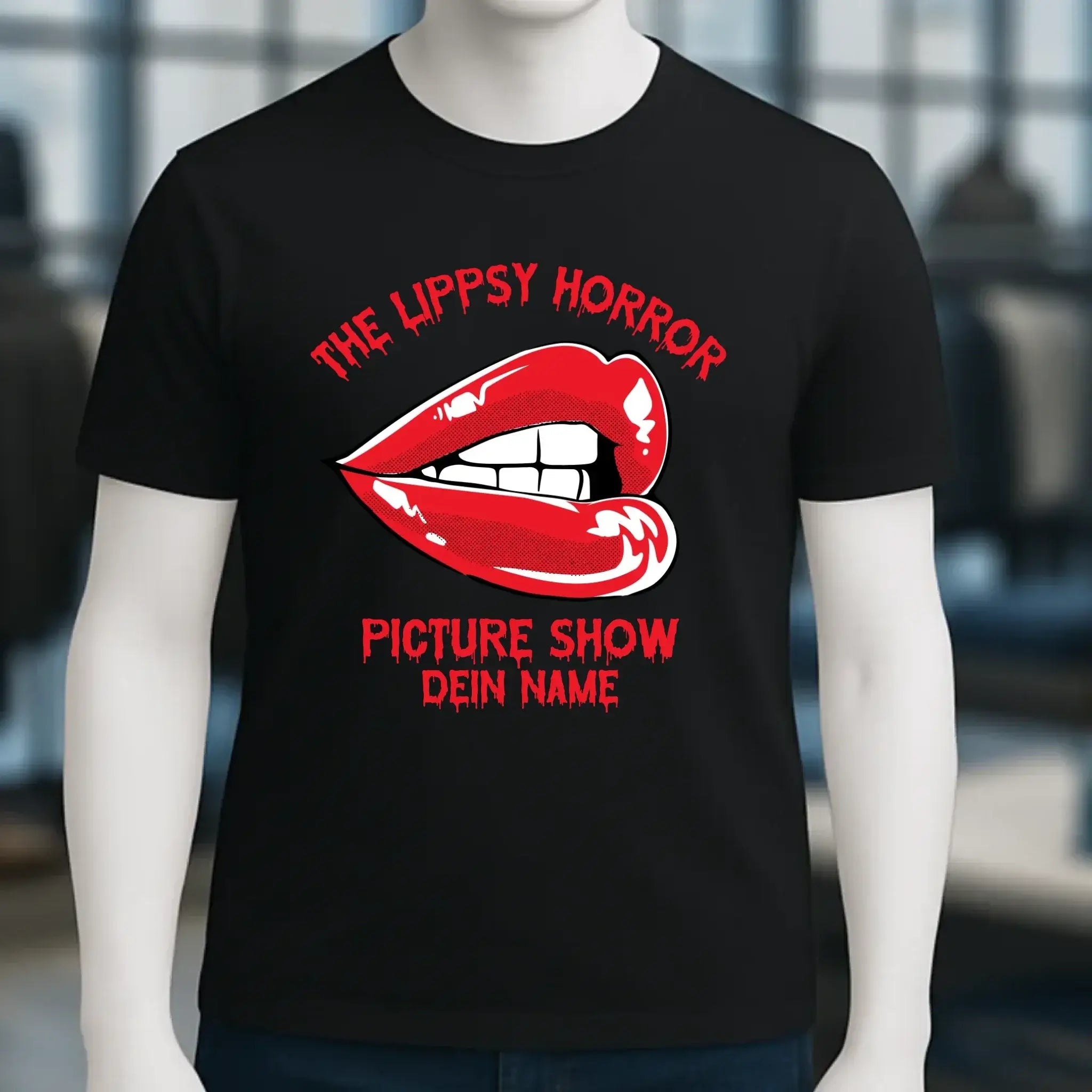 The Spooky, Ducky oder Lippsy Horror Picture Show + Name • Skateboard • Unisex Premium T-Shirt XS-5XL aus Bio-Baumwolle für Damen & Herren • Exklusivdesign • personalisiert • Halloween