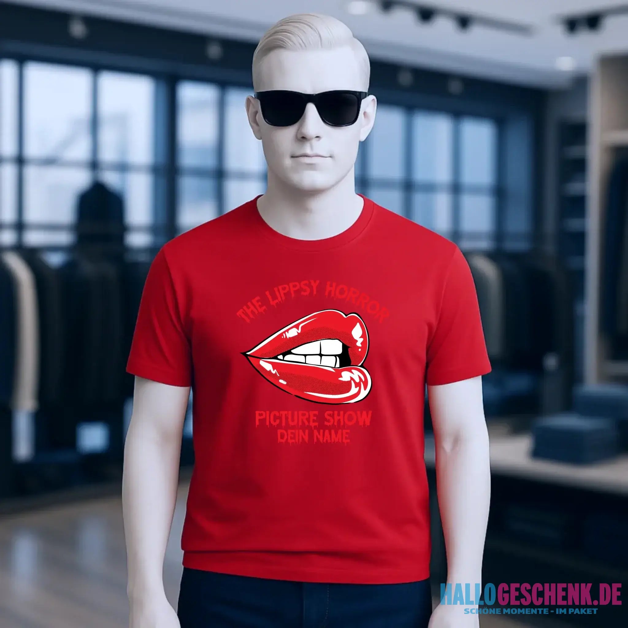 The Spooky, Ducky oder Lippsy Horror Picture Show + Name • Skateboard • Unisex Premium T-Shirt XS-5XL aus Bio-Baumwolle für Damen & Herren • Exklusivdesign • personalisiert • Halloween