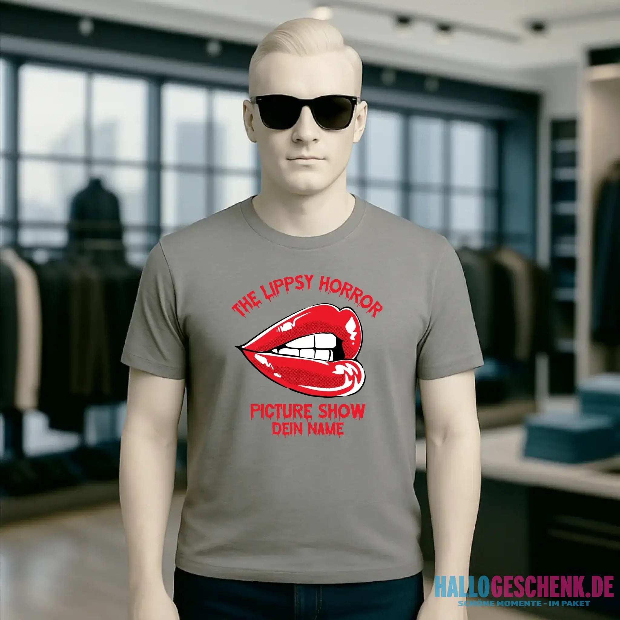 The Spooky, Ducky oder Lippsy Horror Picture Show + Name • Skateboard • Unisex Premium T-Shirt XS-5XL aus Bio-Baumwolle für Damen & Herren • Exklusivdesign • personalisiert • Halloween