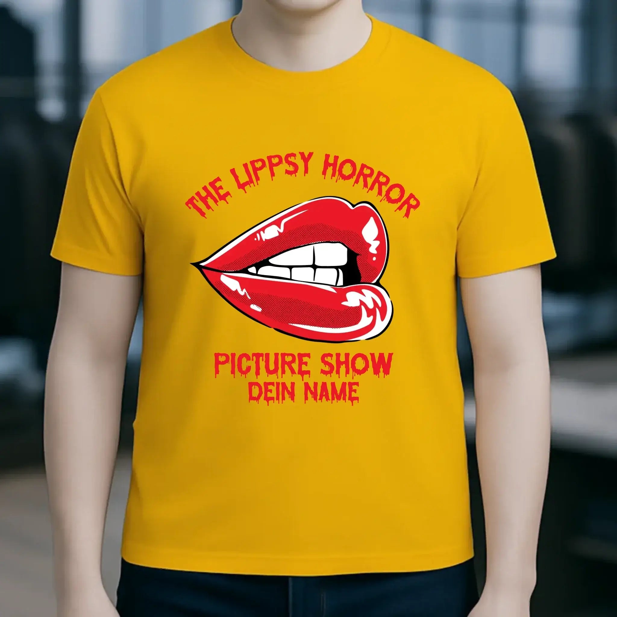The Spooky, Ducky oder Lippsy Horror Picture Show + Name • Skateboard • Unisex Premium T-Shirt XS-5XL aus Bio-Baumwolle für Damen & Herren • Exklusivdesign • personalisiert • Halloween