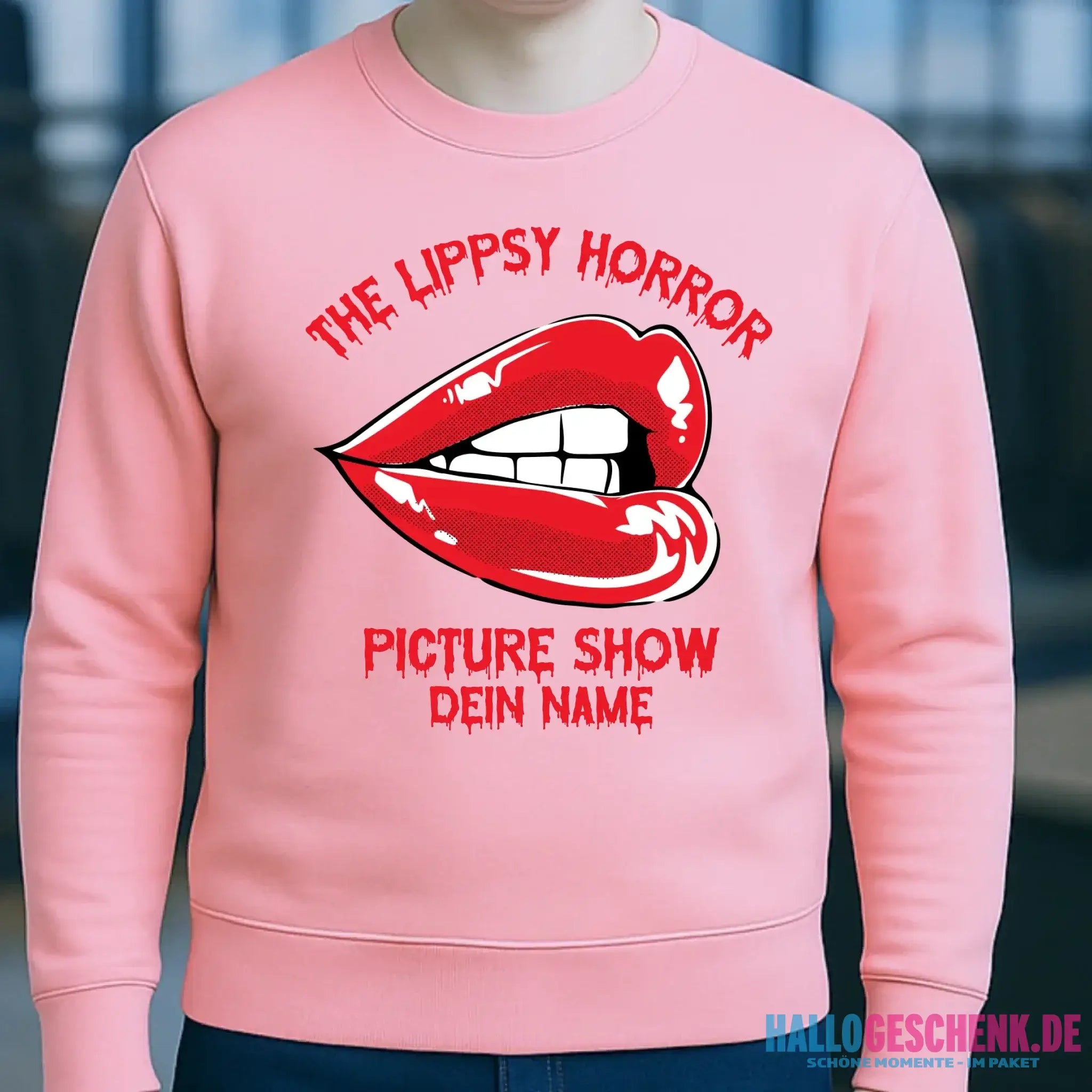 The Spooky, Ducky oder Lippsy Horror Picture Show + Name • Unisex Sweatshirt Bio-Baumwolle in 4 Farben XS-3XL • personalisiert