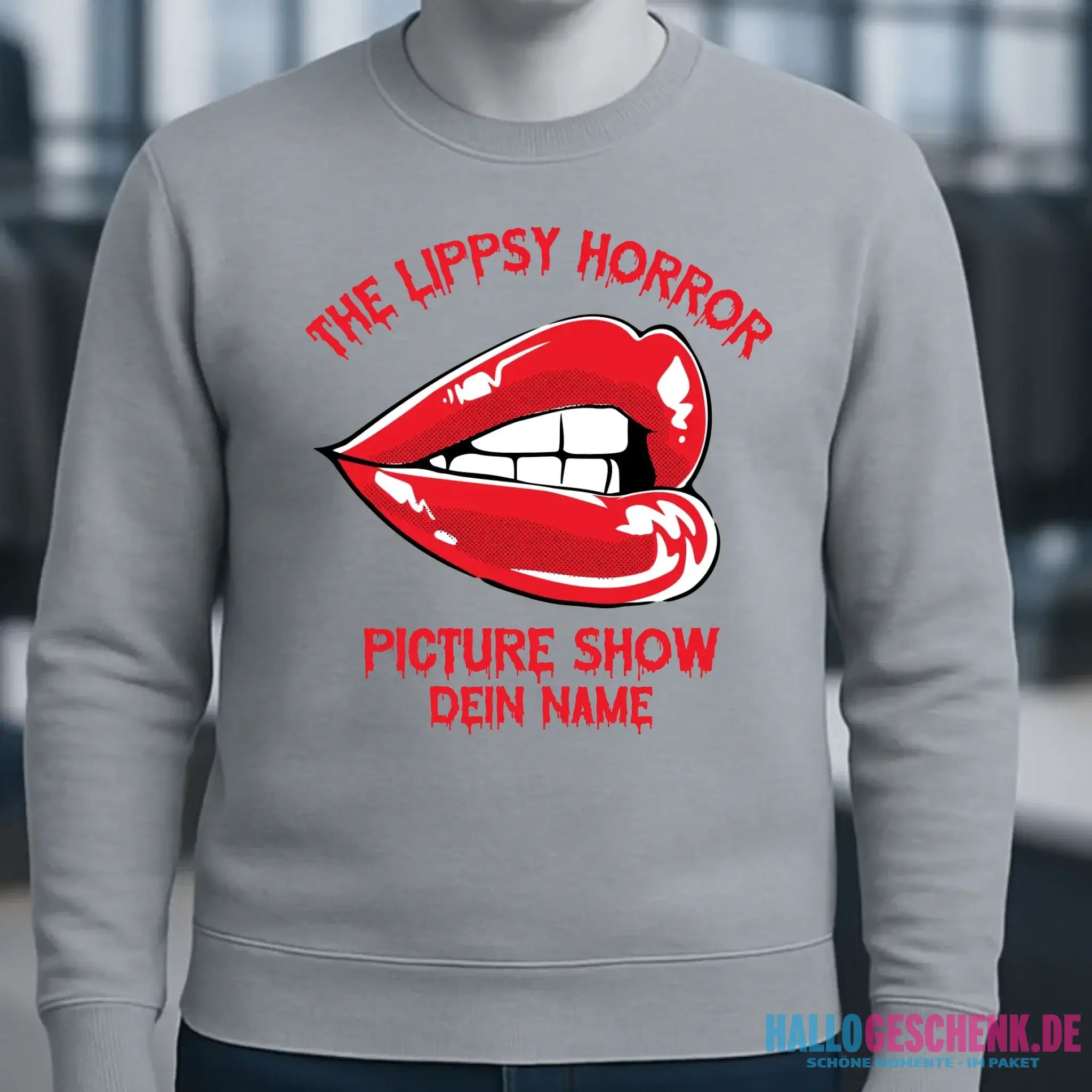 The Spooky, Ducky oder Lippsy Horror Picture Show + Name • Unisex Sweatshirt Bio-Baumwolle in 4 Farben XS-3XL • personalisiert