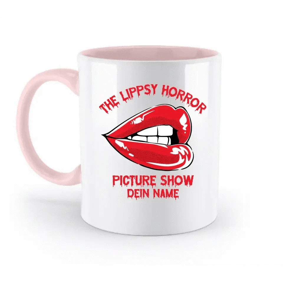 The Spooky, Ducky oder Lippsy Horror Picture Show + Name • zweifarbige Tasse spülmaschinengeeignet • Exklusivdesign • personalisiert • Halloween