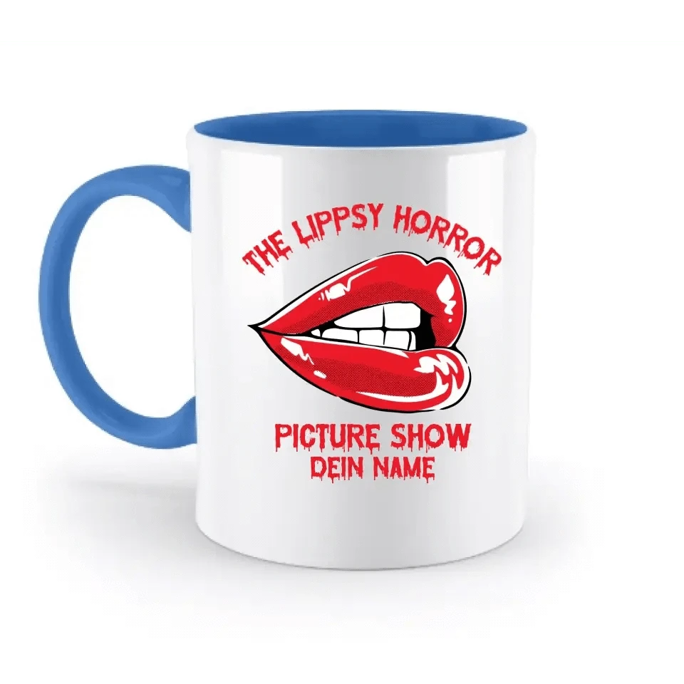The Spooky, Ducky oder Lippsy Horror Picture Show + Name • zweifarbige Tasse spülmaschinengeeignet • Exklusivdesign • personalisiert • Halloween