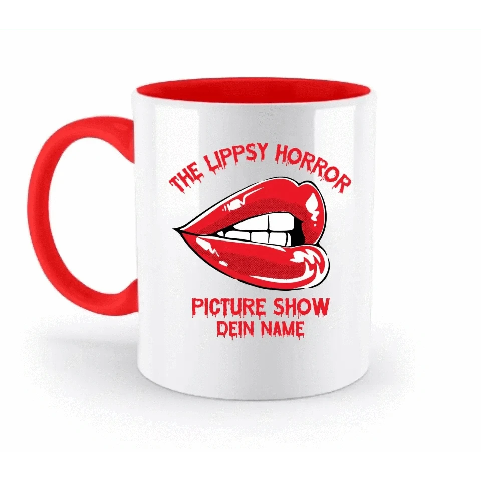 The Spooky, Ducky oder Lippsy Horror Picture Show + Name • zweifarbige Tasse spülmaschinengeeignet • Exklusivdesign • personalisiert • Halloween