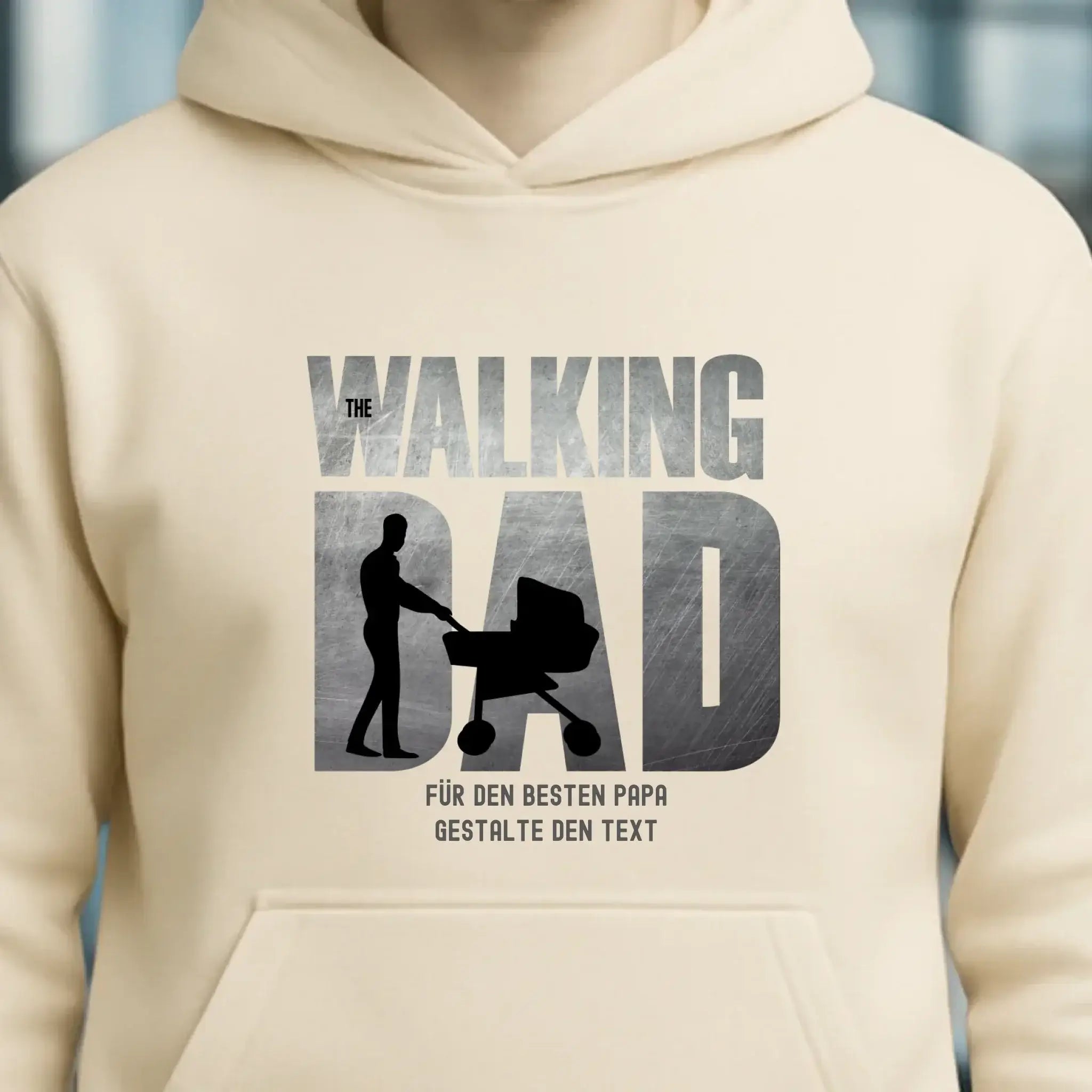 The Walking Dad 1 • Unisex Premium Hoodie XS-5XL aus Bio-Baumwolle für Damen & Herren • Motivprodukt • personalisiert