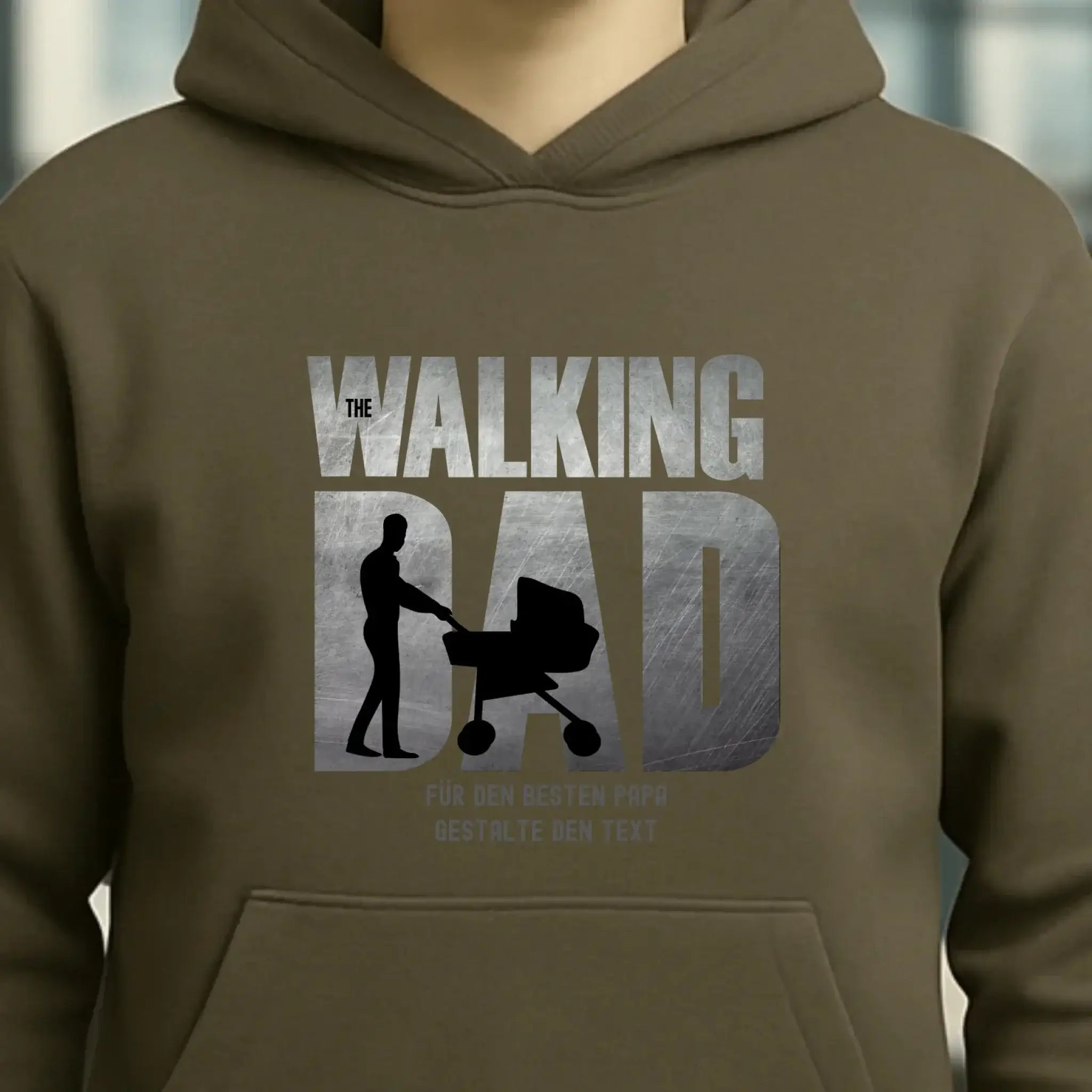 The Walking Dad 1 • Unisex Premium Hoodie XS-5XL aus Bio-Baumwolle für Damen & Herren • Motivprodukt • personalisiert
