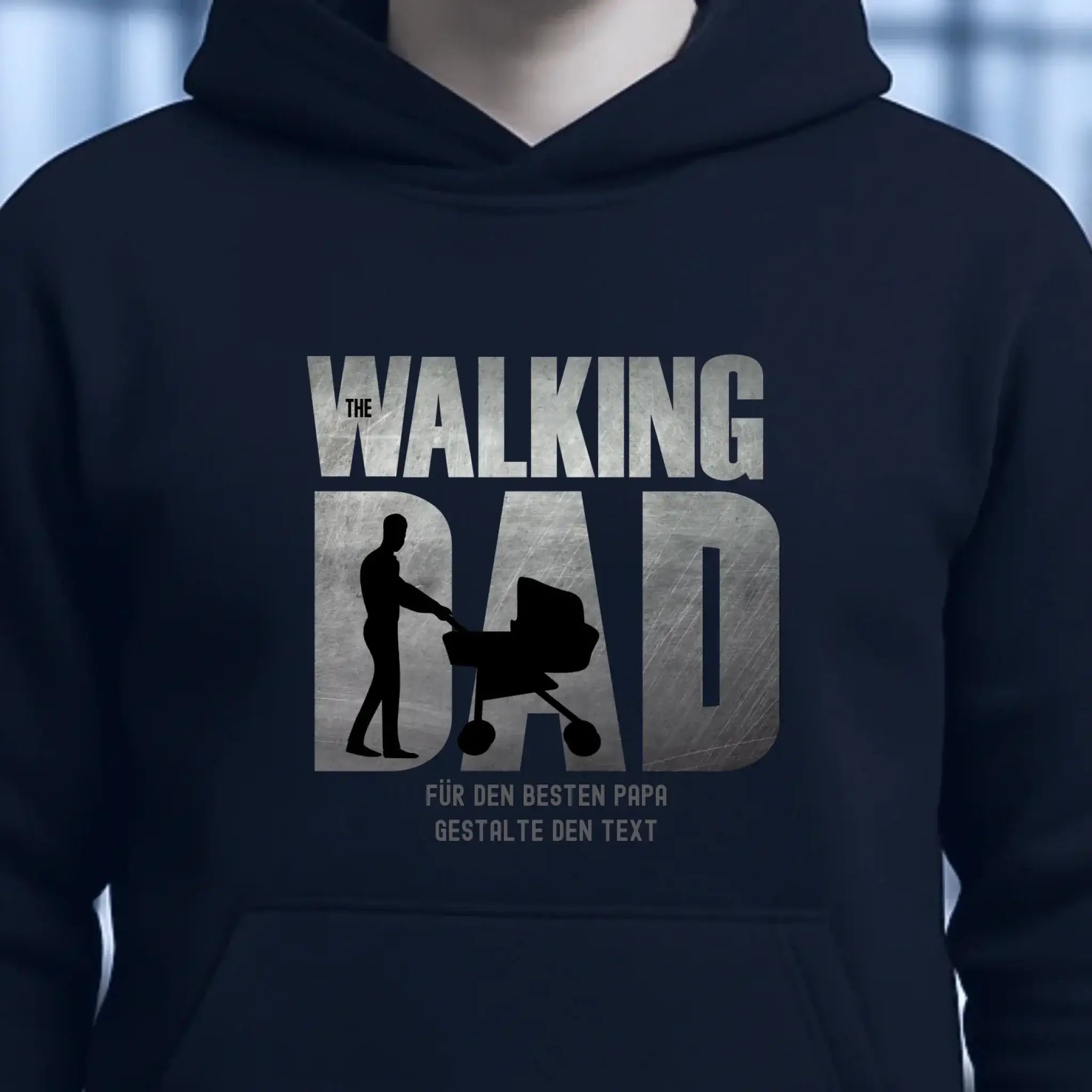 The Walking Dad 1 • Unisex Premium Hoodie XS-5XL aus Bio-Baumwolle für Damen & Herren • Motivprodukt • personalisiert