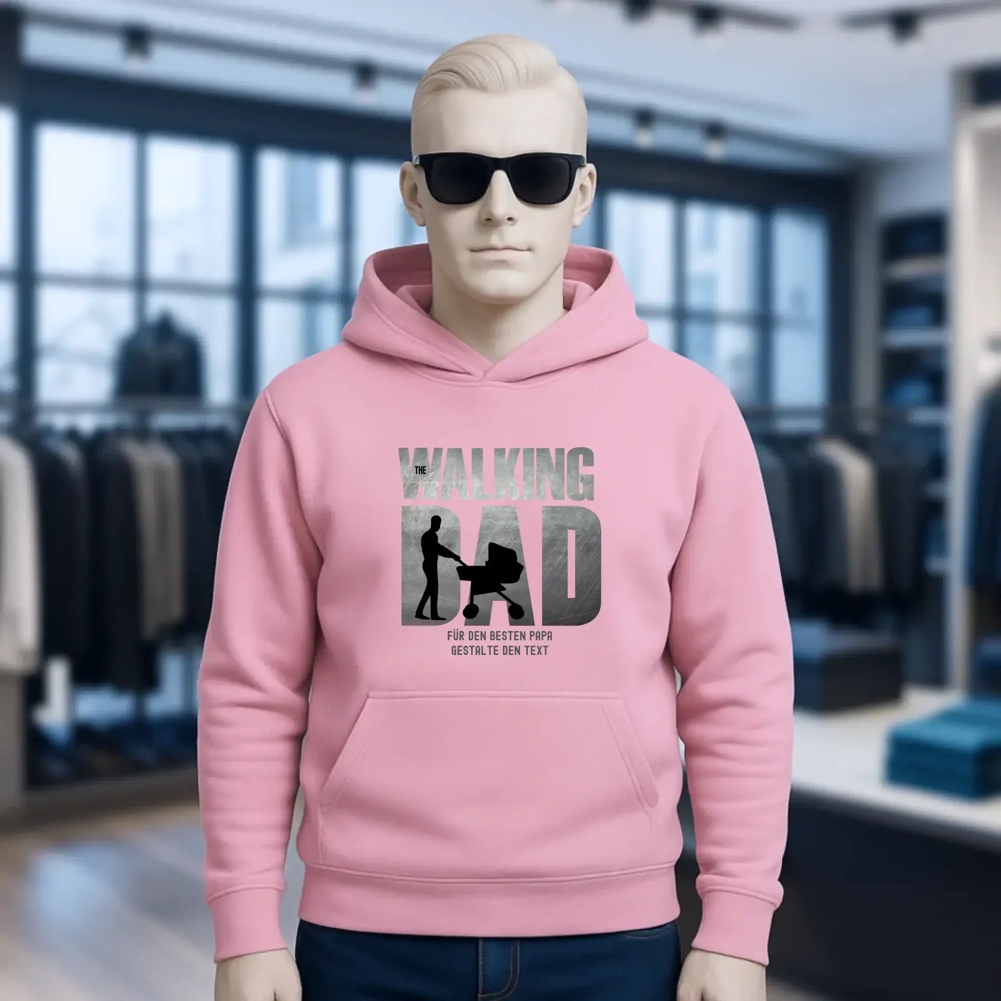 The Walking Dad 1 • Unisex Premium Hoodie XS-5XL aus Bio-Baumwolle für Damen & Herren • Motivprodukt • personalisiert