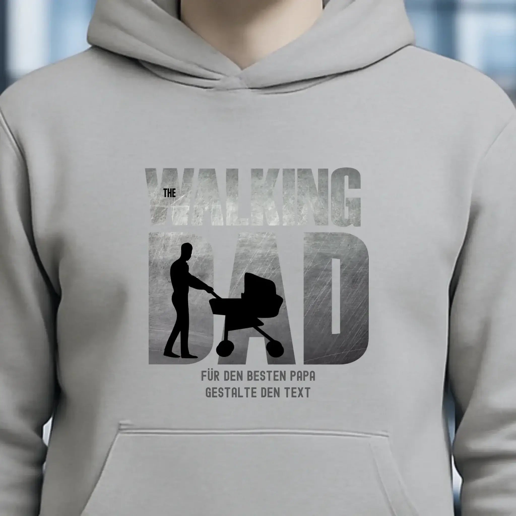 The Walking Dad 1 • Unisex Premium Hoodie XS-5XL aus Bio-Baumwolle für Damen & Herren • Motivprodukt • personalisiert