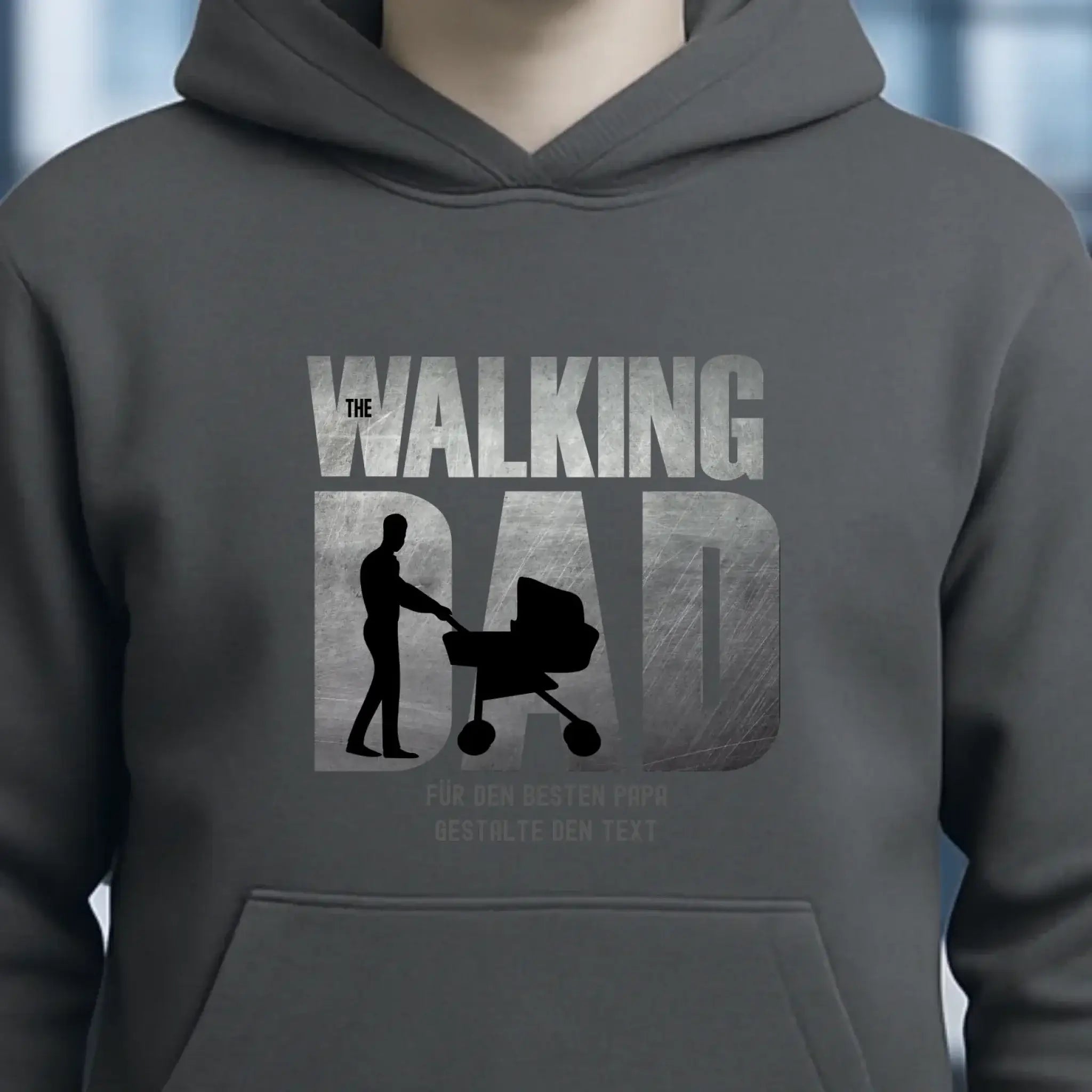 The Walking Dad 1 • Unisex Premium Hoodie XS-5XL aus Bio-Baumwolle für Damen & Herren • Motivprodukt • personalisiert