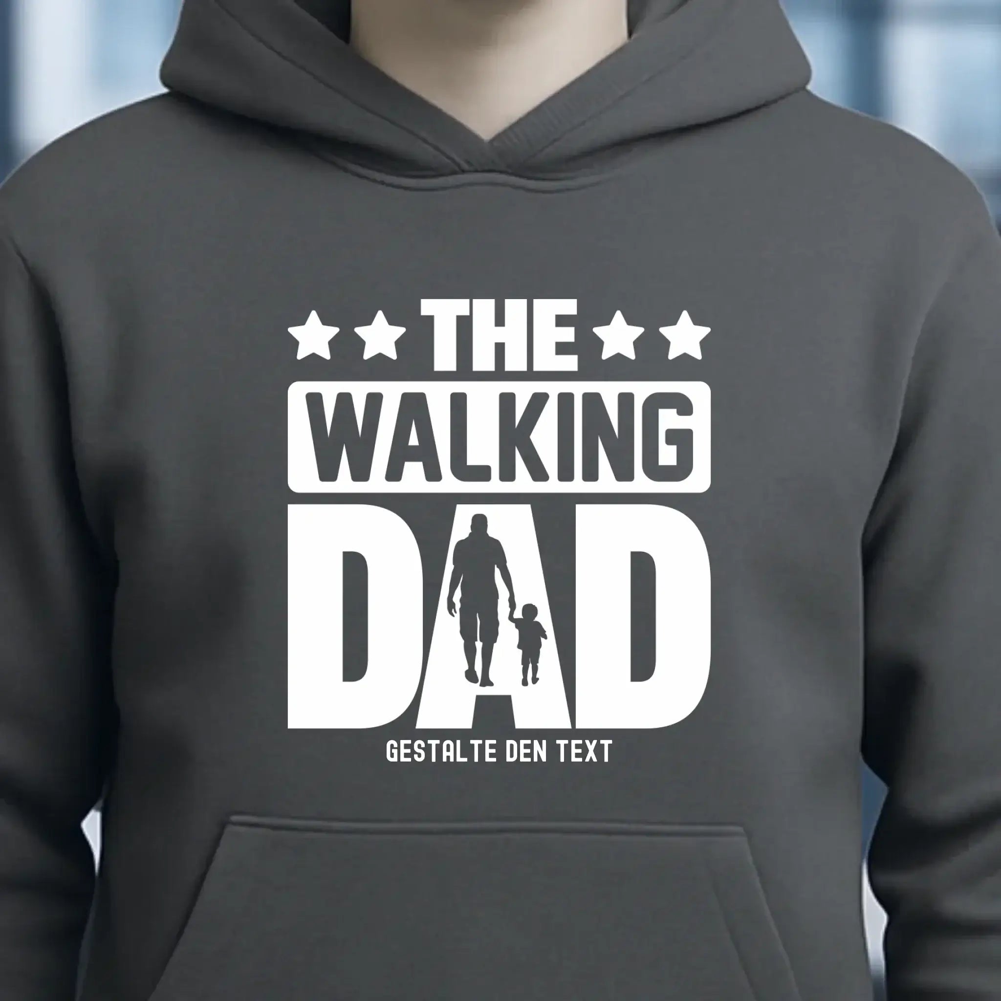 The Walking Dad 2 • Unisex Premium Hoodie XS-5XL aus Bio-Baumwolle für Damen & Herren • Motivprodukt • personalisiert