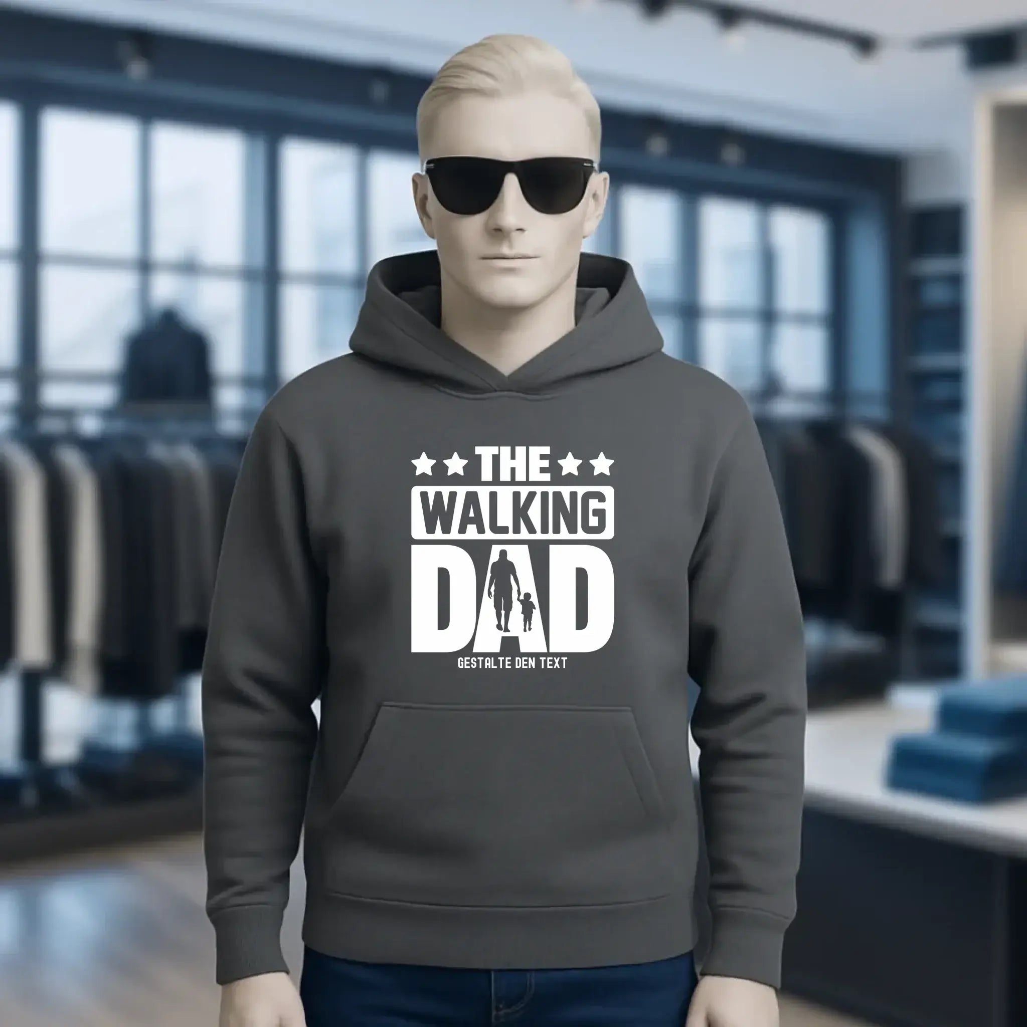 The Walking Dad 2 • Unisex Premium Hoodie XS-5XL aus Bio-Baumwolle für Damen & Herren • Motivprodukt • personalisiert