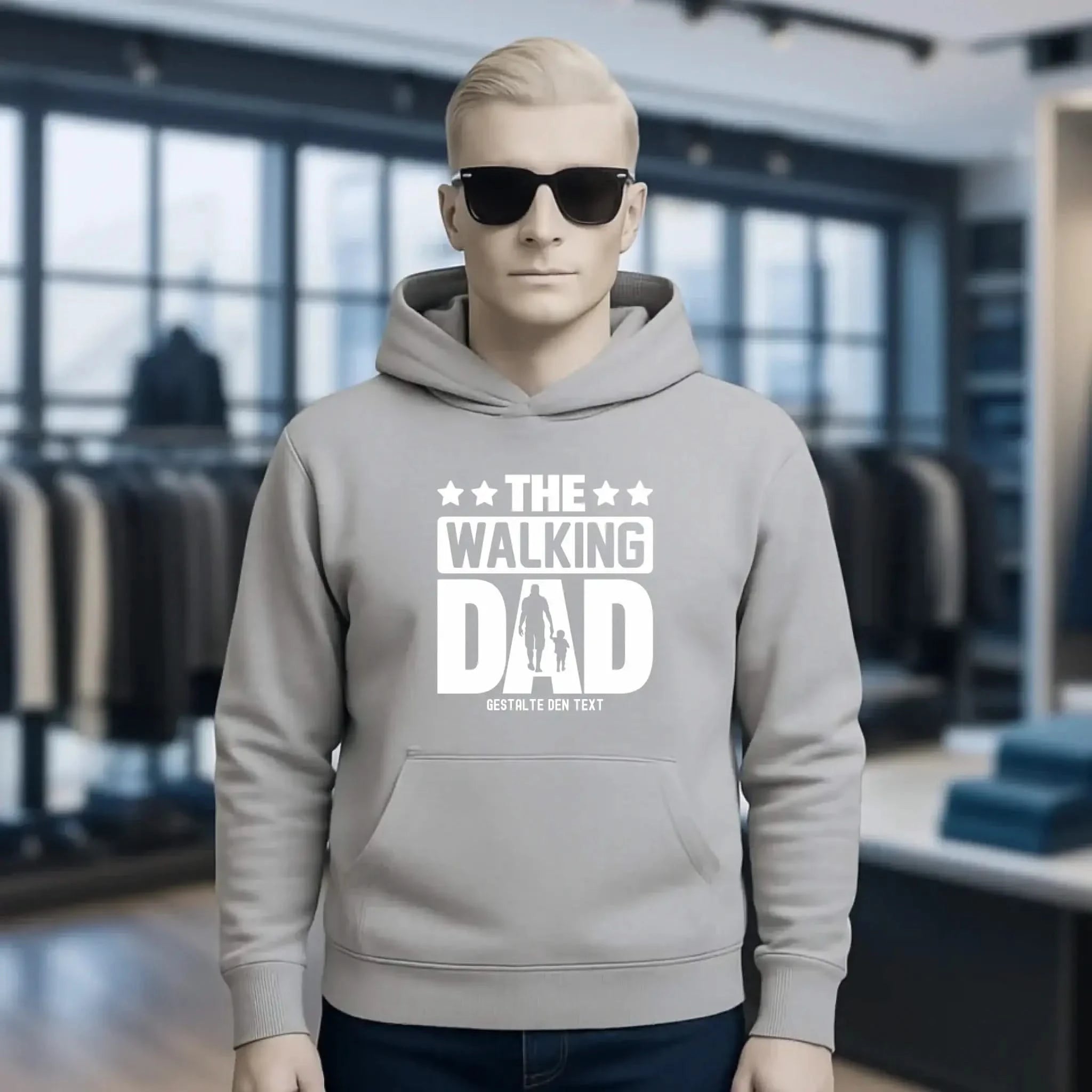 The Walking Dad 2 • Unisex Premium Hoodie XS-5XL aus Bio-Baumwolle für Damen & Herren • Motivprodukt • personalisiert