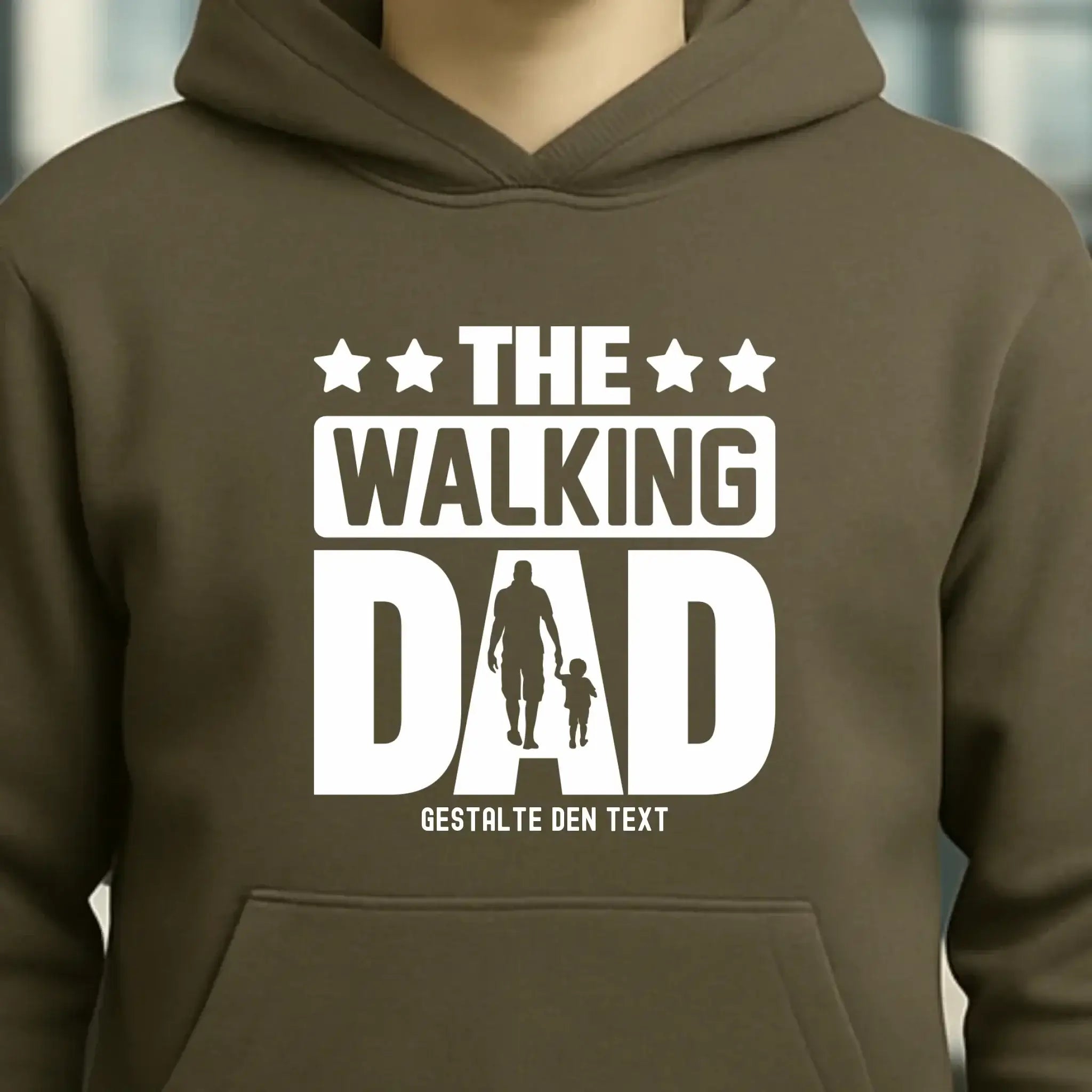 The Walking Dad 2 • Unisex Premium Hoodie XS-5XL aus Bio-Baumwolle für Damen & Herren • Motivprodukt • personalisiert