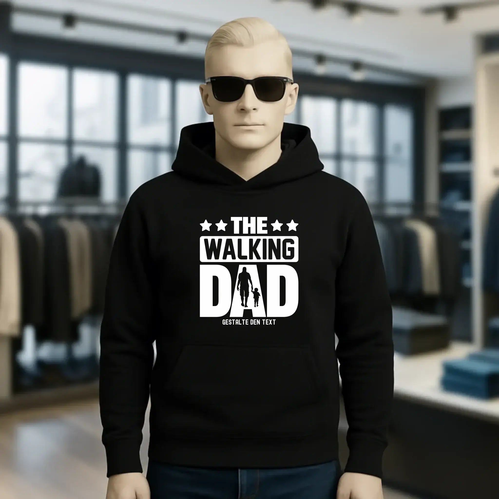 The Walking Dad 2 • Unisex Premium Hoodie XS-5XL aus Bio-Baumwolle für Damen & Herren • Motivprodukt • personalisiert