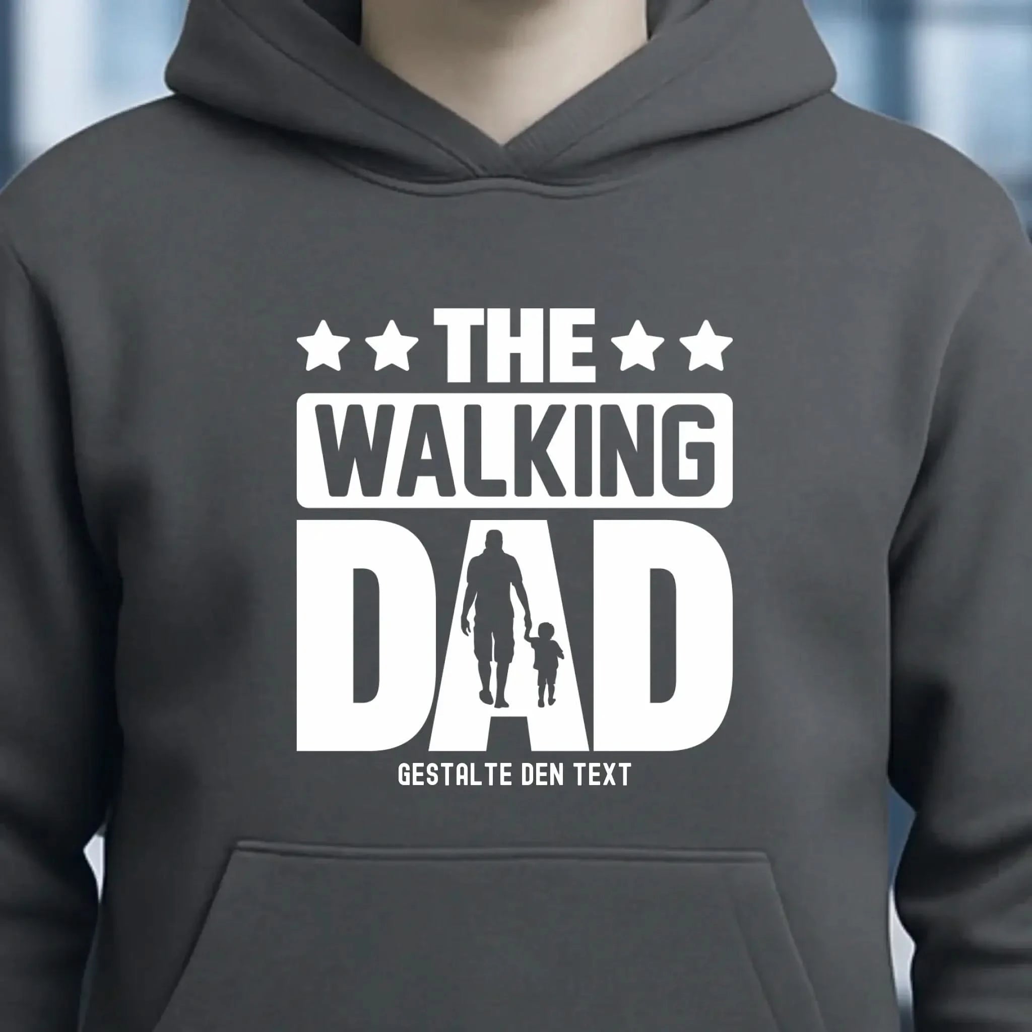 The Walking Dad 2 • Unisex Premium Hoodie XS-5XL aus Bio-Baumwolle für Damen & Herren • Motivprodukt • personalisiert
