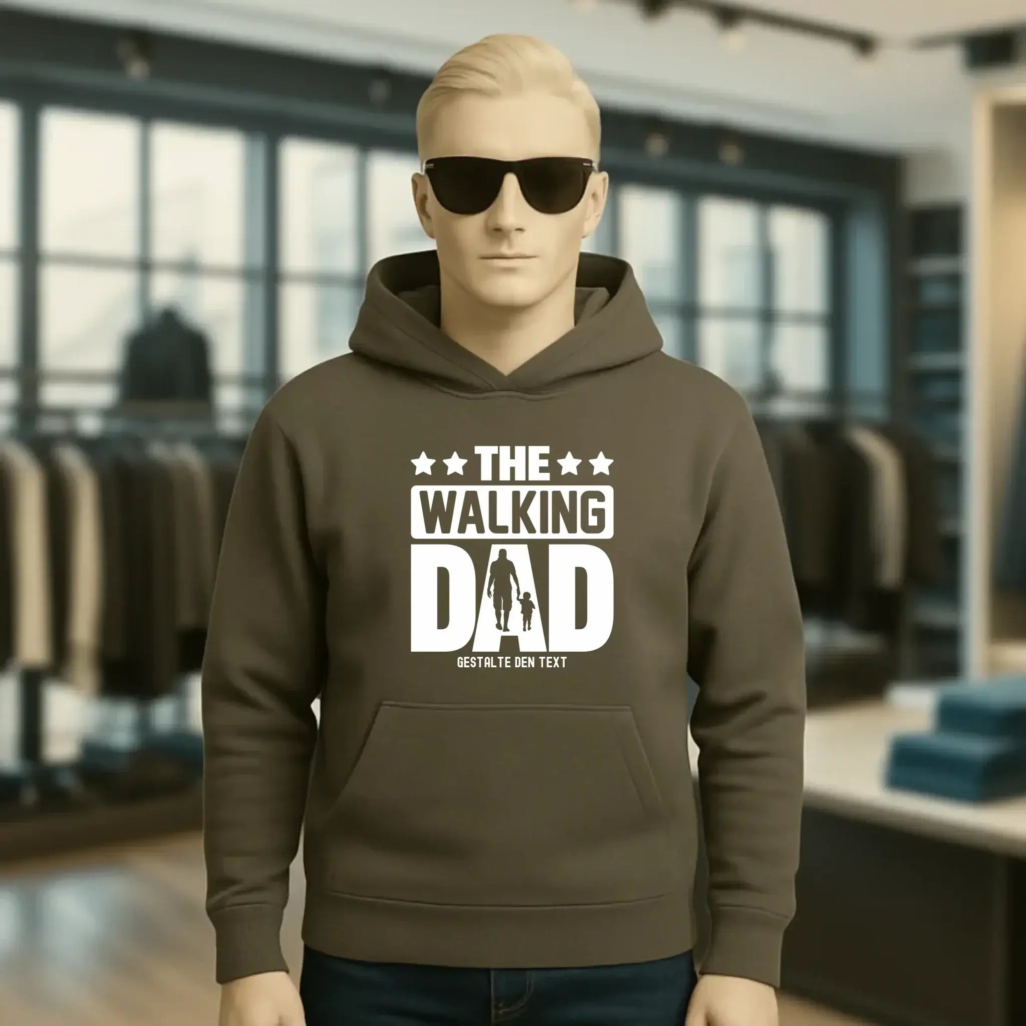 The Walking Dad 2 • Unisex Premium Hoodie XS-5XL aus Bio-Baumwolle für Damen & Herren • Motivprodukt • personalisiert