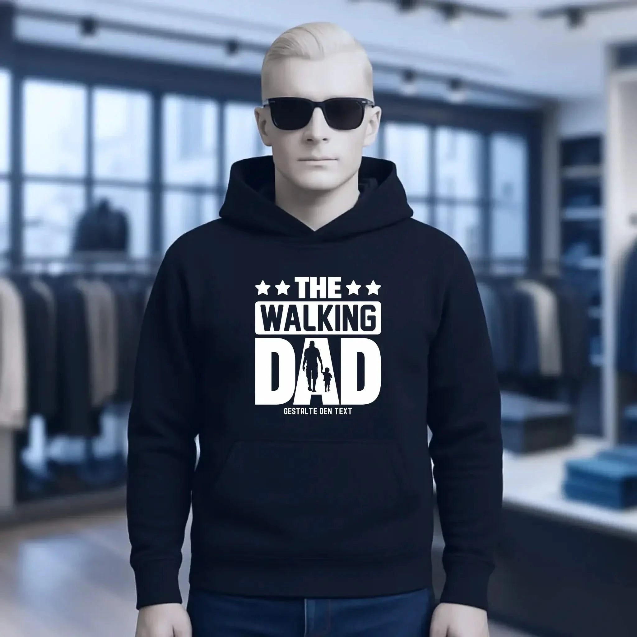 The Walking Dad 2 • Unisex Premium Hoodie XS-5XL aus Bio-Baumwolle für Damen & Herren • Motivprodukt • personalisiert