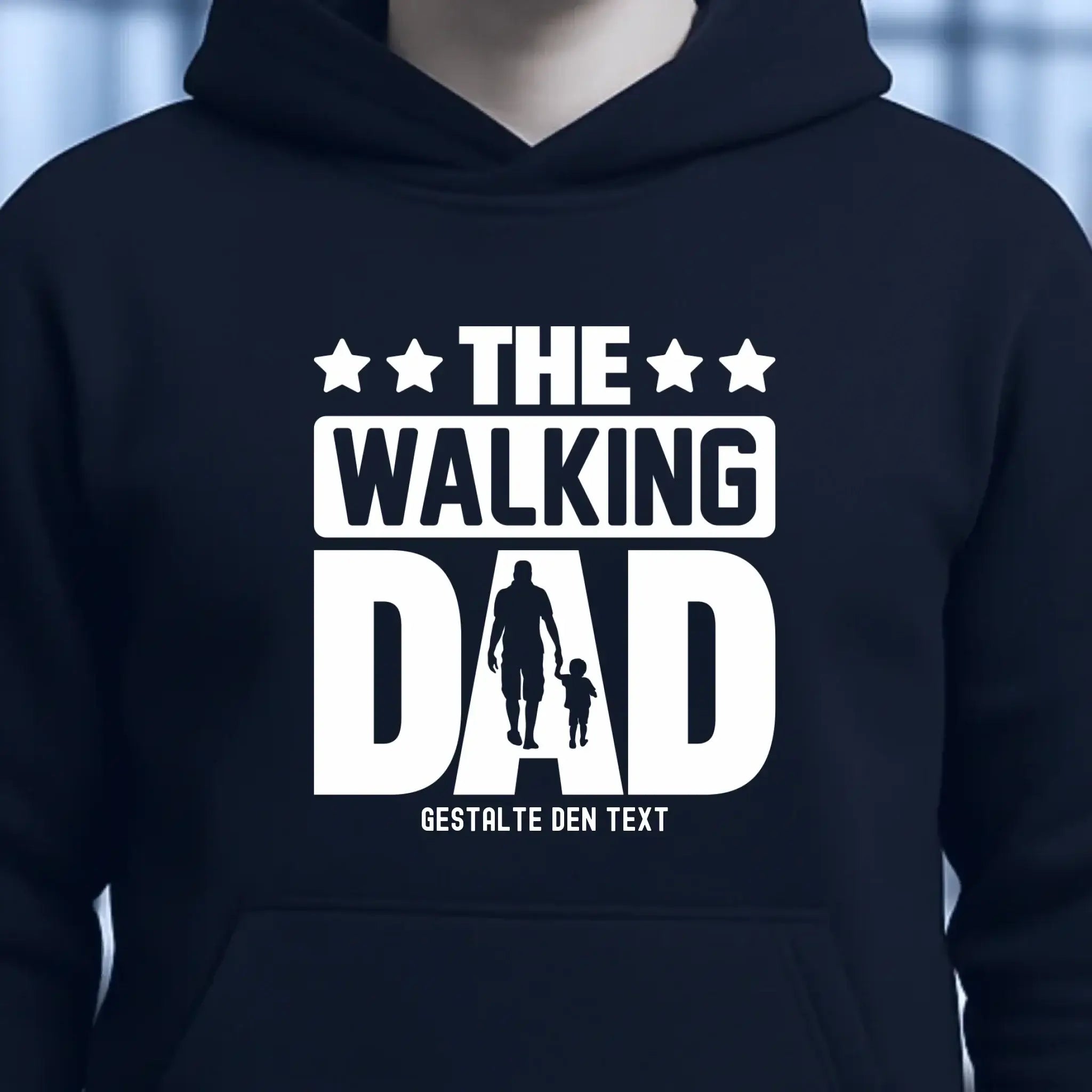 The Walking Dad 2 • Unisex Premium Hoodie XS-5XL aus Bio-Baumwolle für Damen & Herren • Motivprodukt • personalisiert